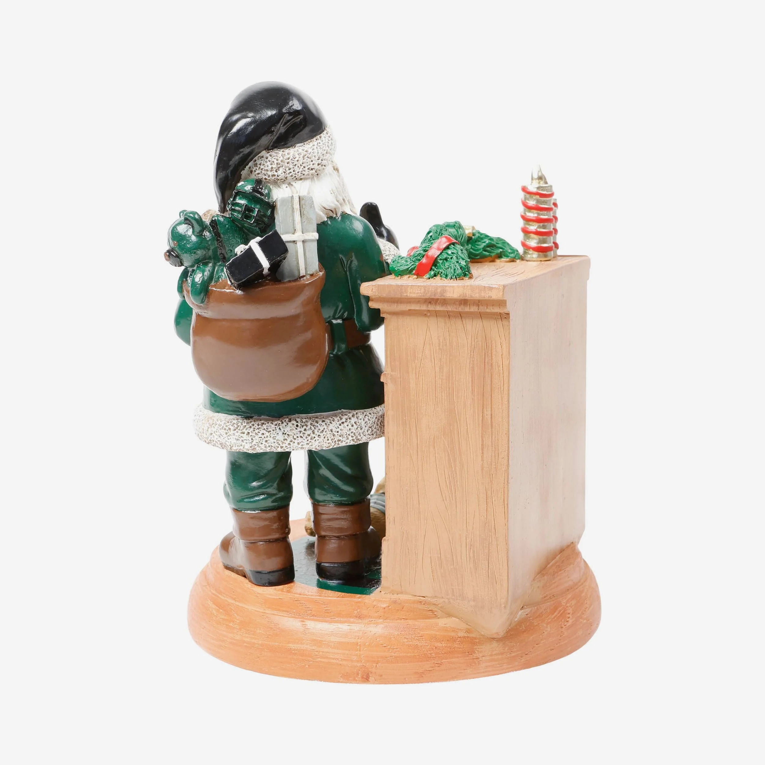 New York Jets Santa Fireplace Figurine - Image 5