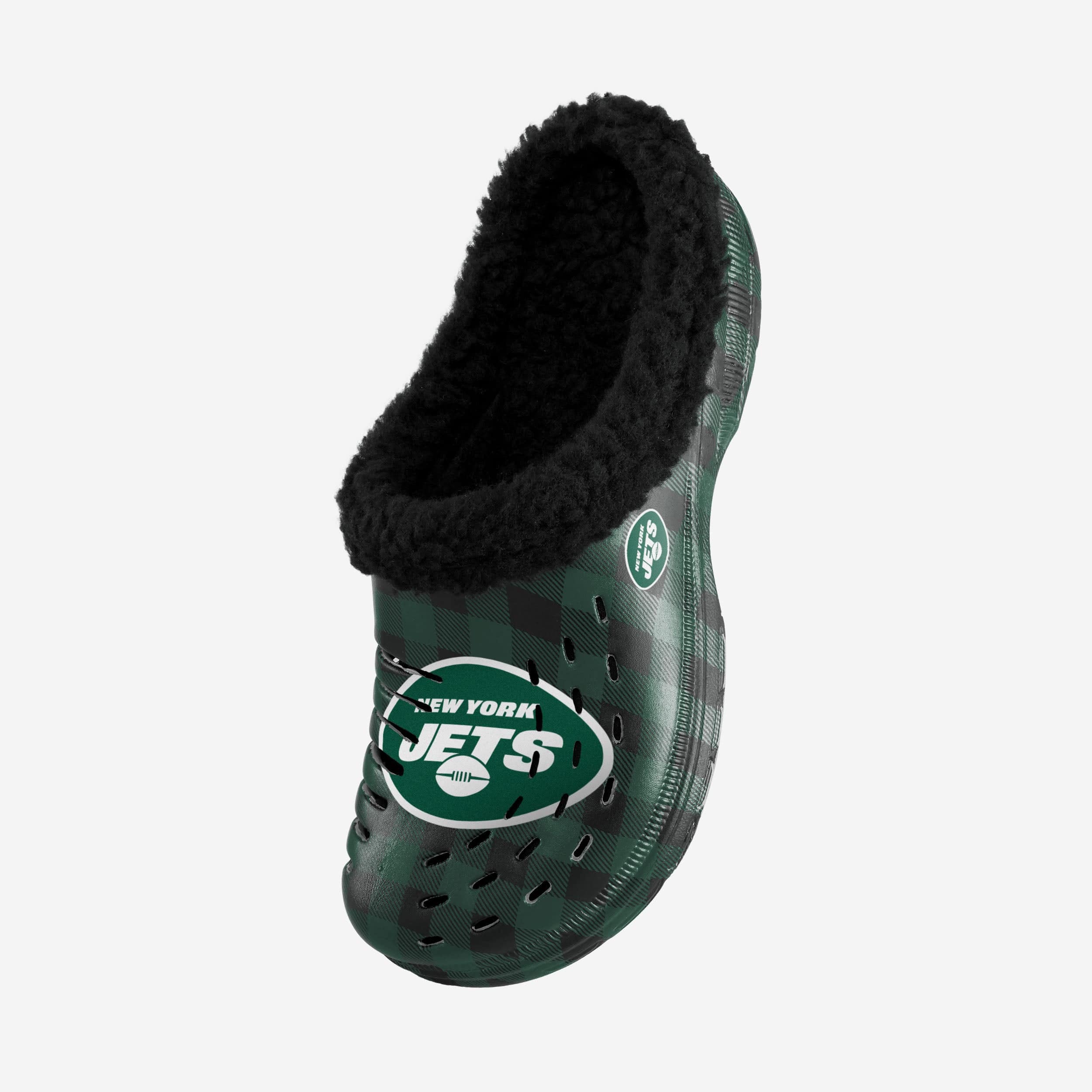 New York Jets Sherpa Lined Buffalo Check Clog - Image 2