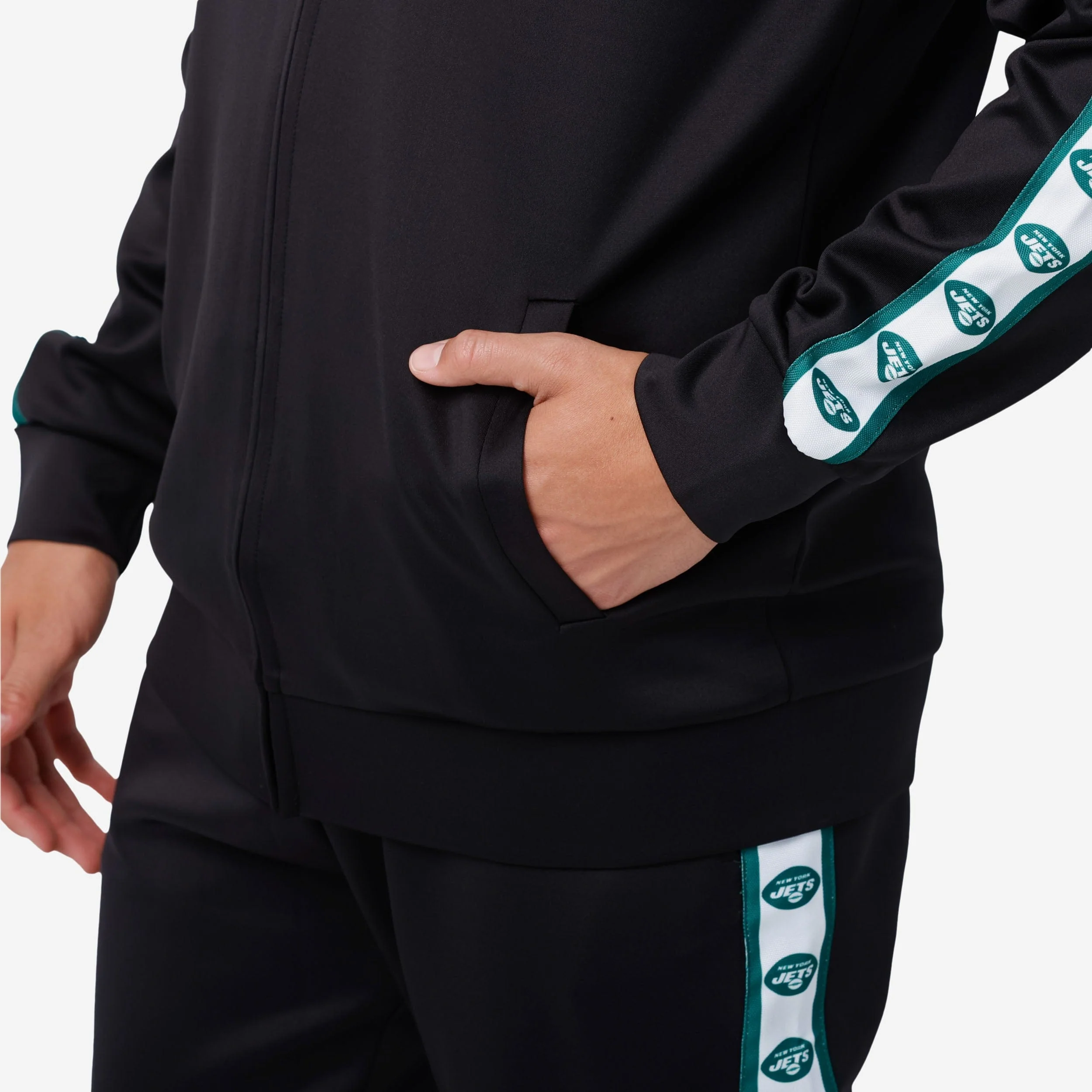 New York Jets Stripe Logo Track Jacket - Image 4