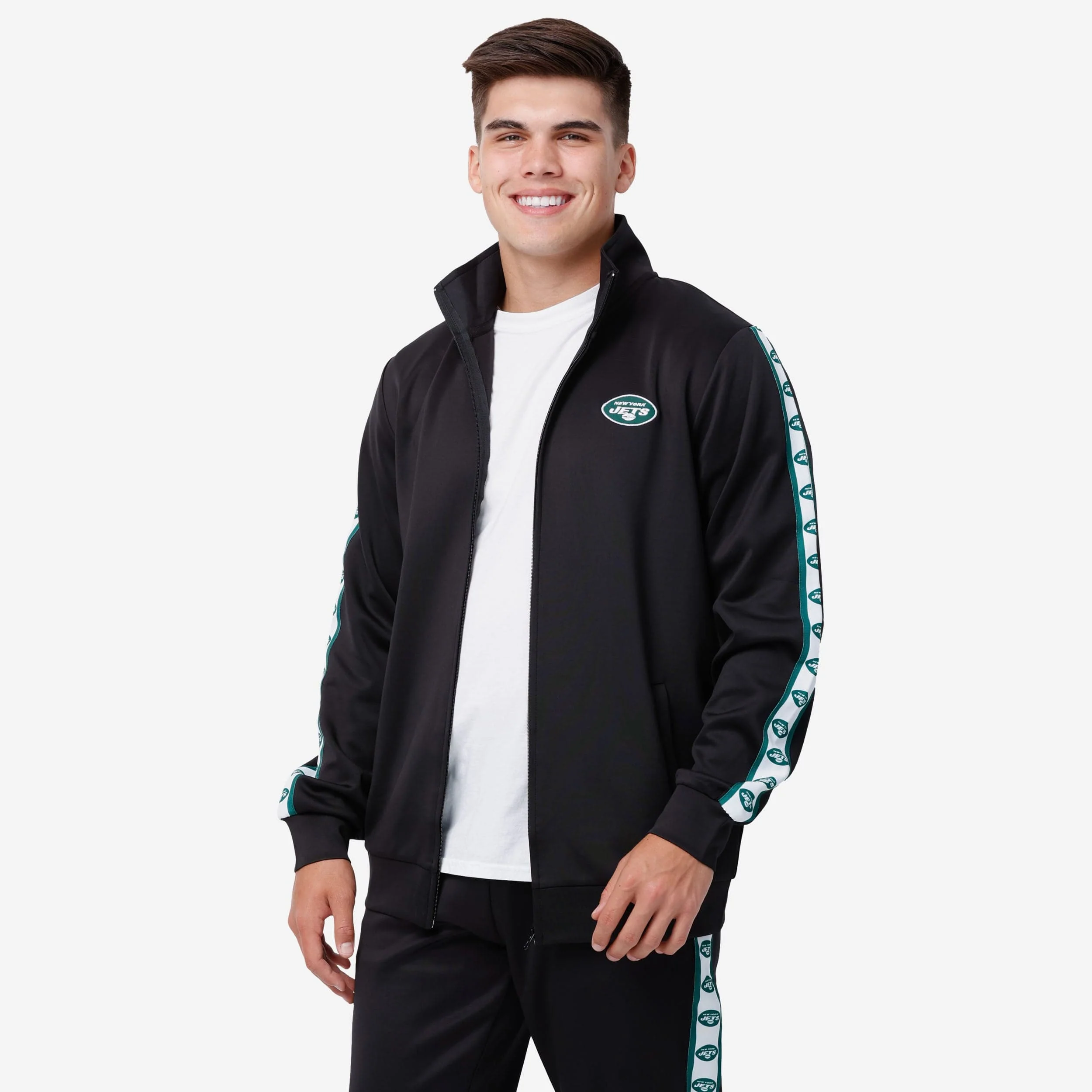 New York Jets Stripe Logo Track Jacket - Image 5