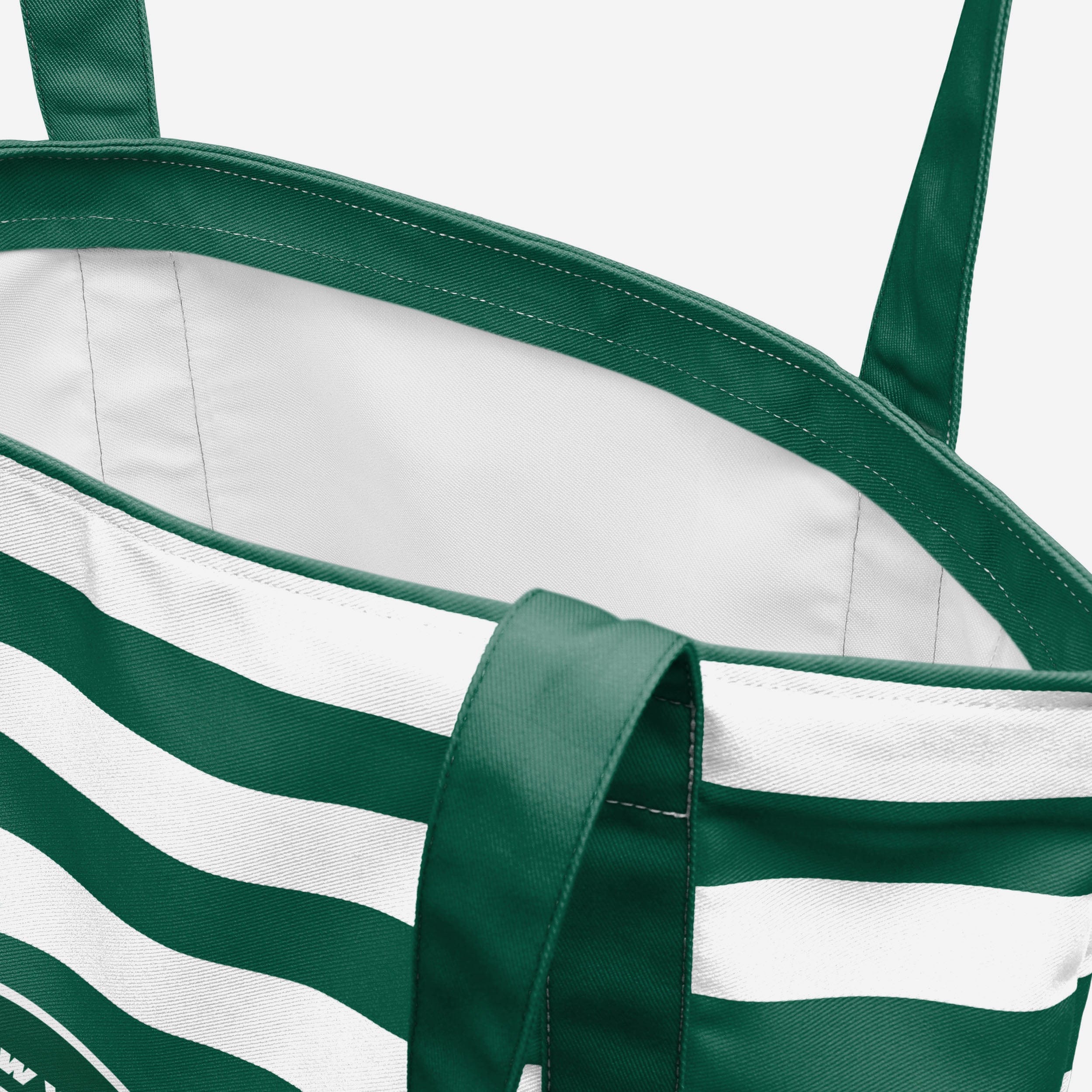 New York Jets Team Stripe Canvas Tote Bag - Image 4