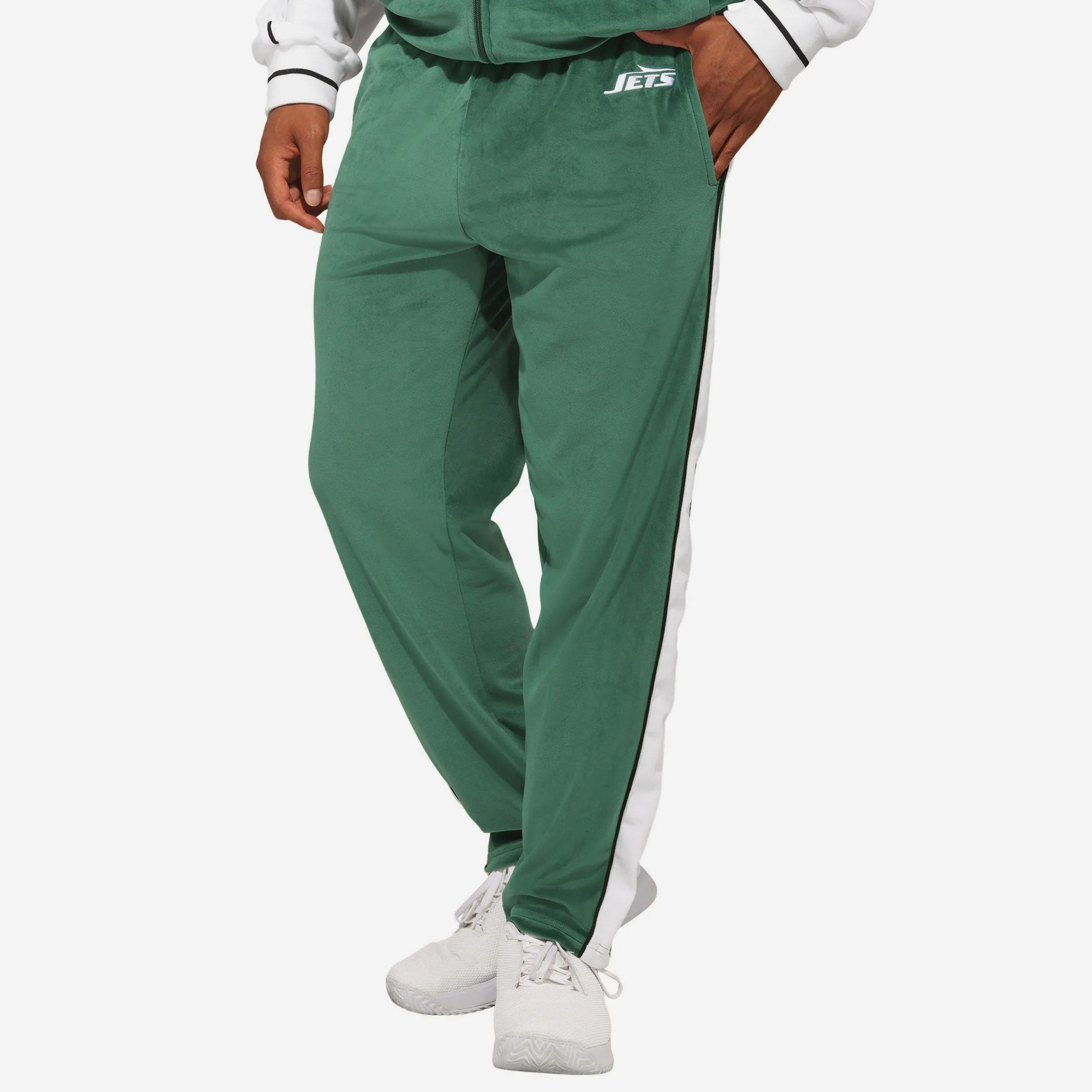New York Jets Two Tone Velour Pants