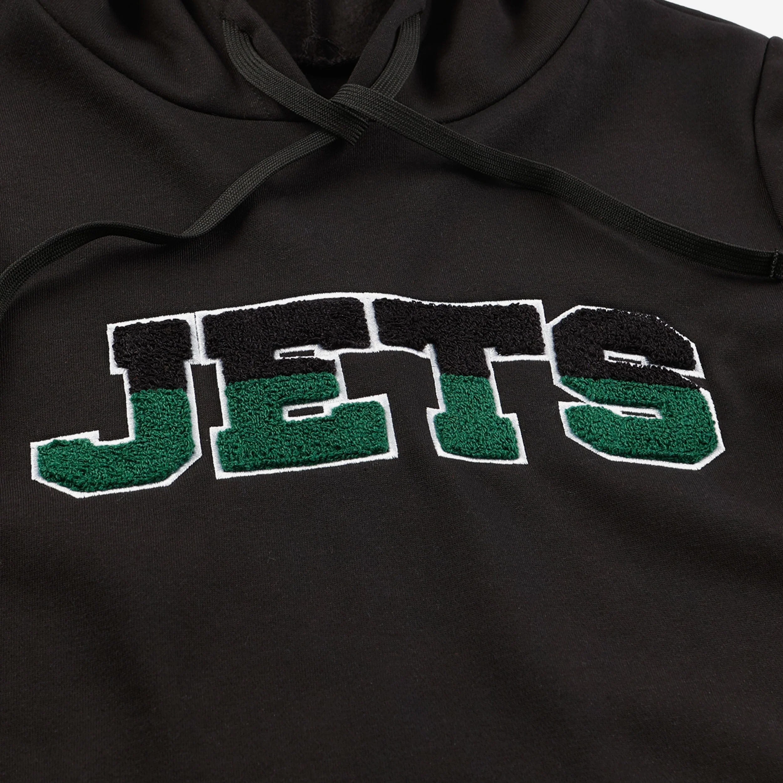 New York Jets Womens Cropped Chenille Hoodie - Image 3