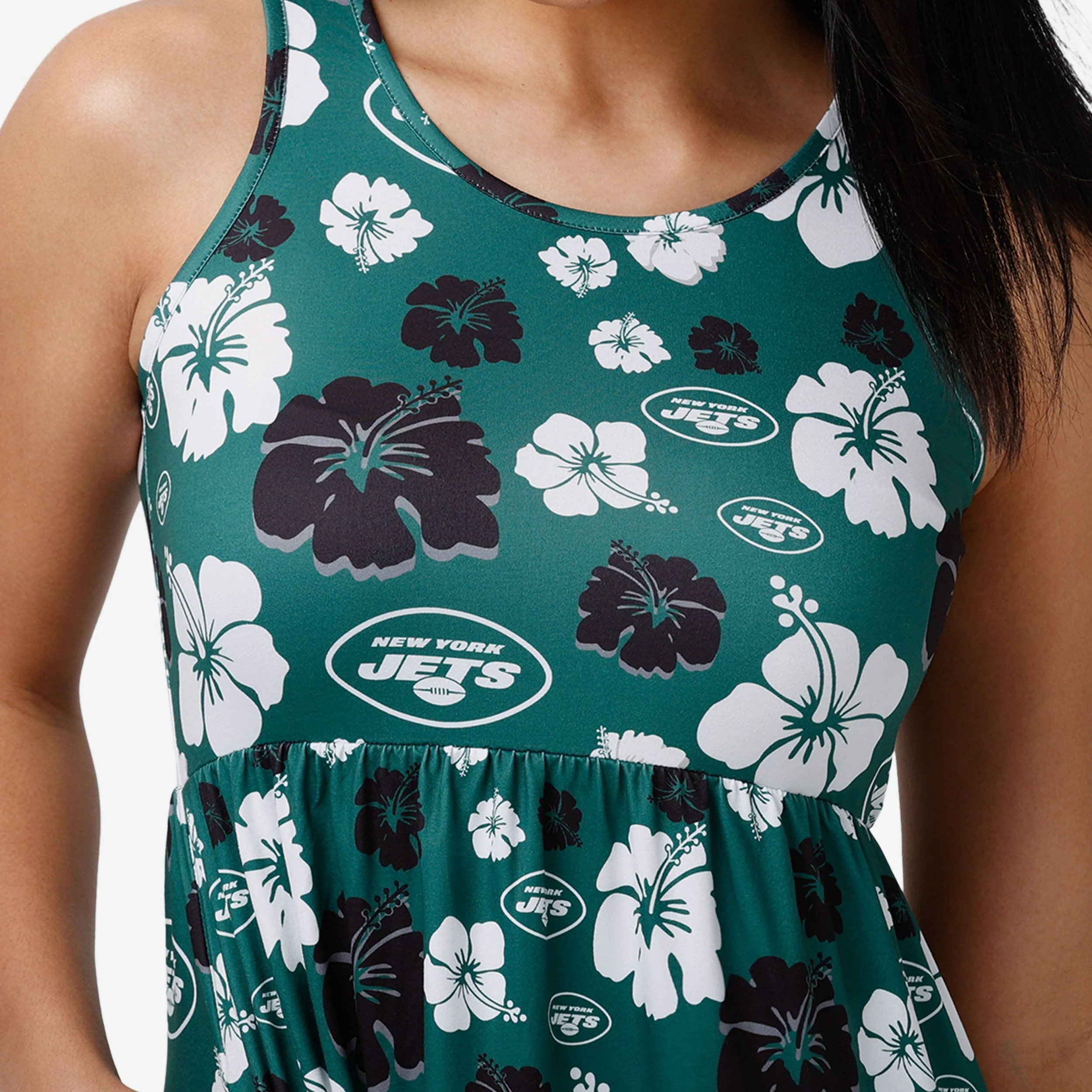 New York Jets Womens Fan Favorite Floral Sundress - Image 3