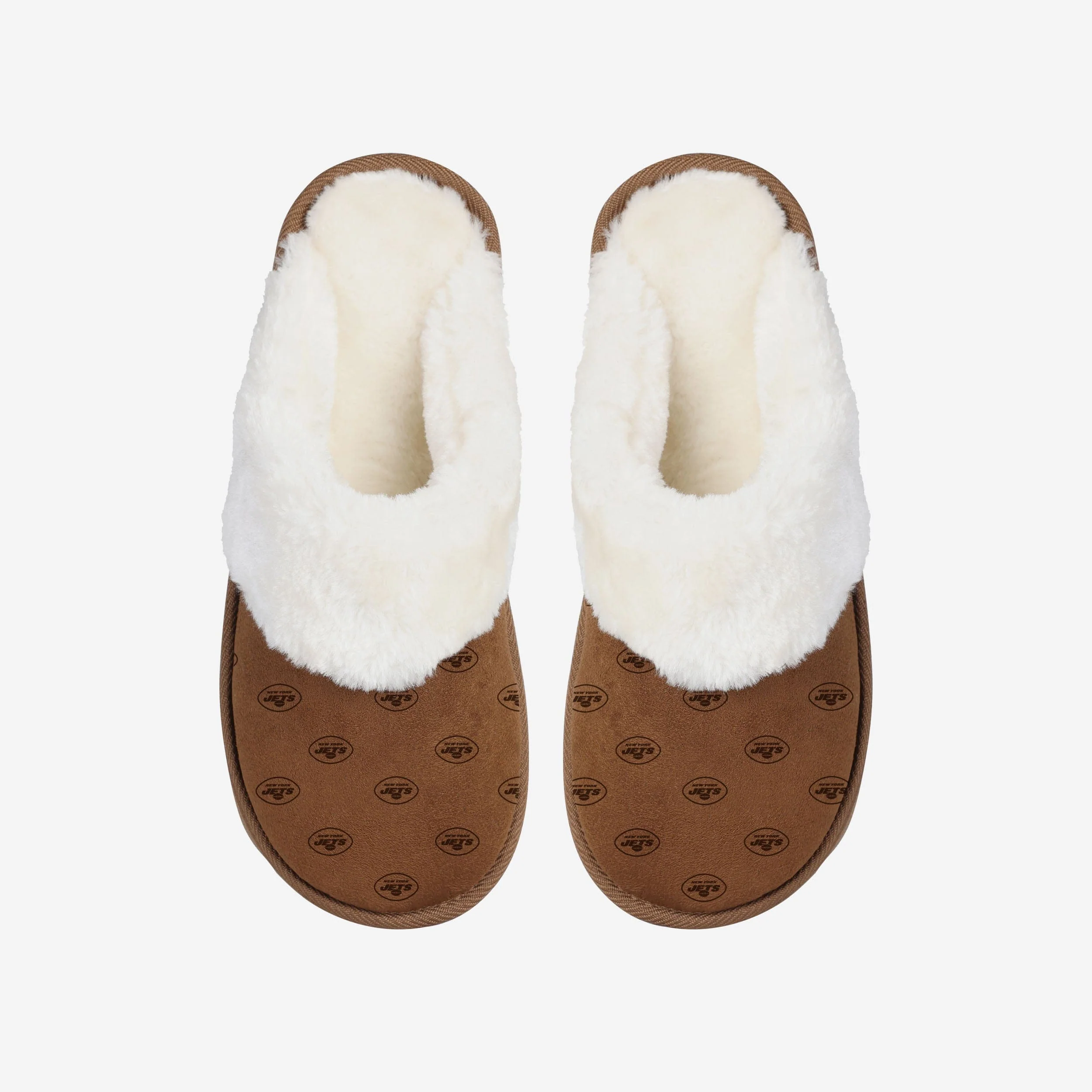 New York Jets Womens Repeat Logo Moccasin Slipper - Image 2