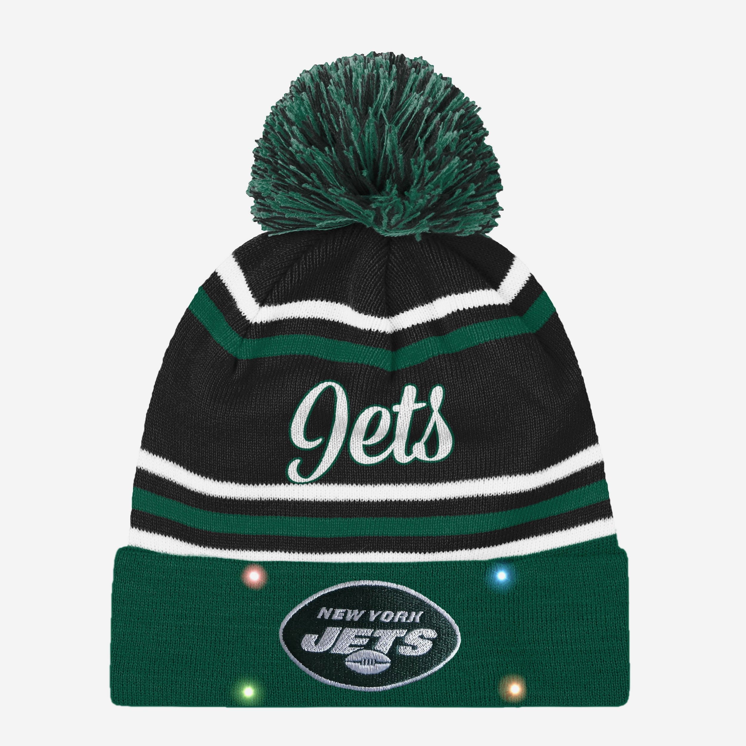 New York Jets Womens Wordmark Script Light Up Beanie - Image 2