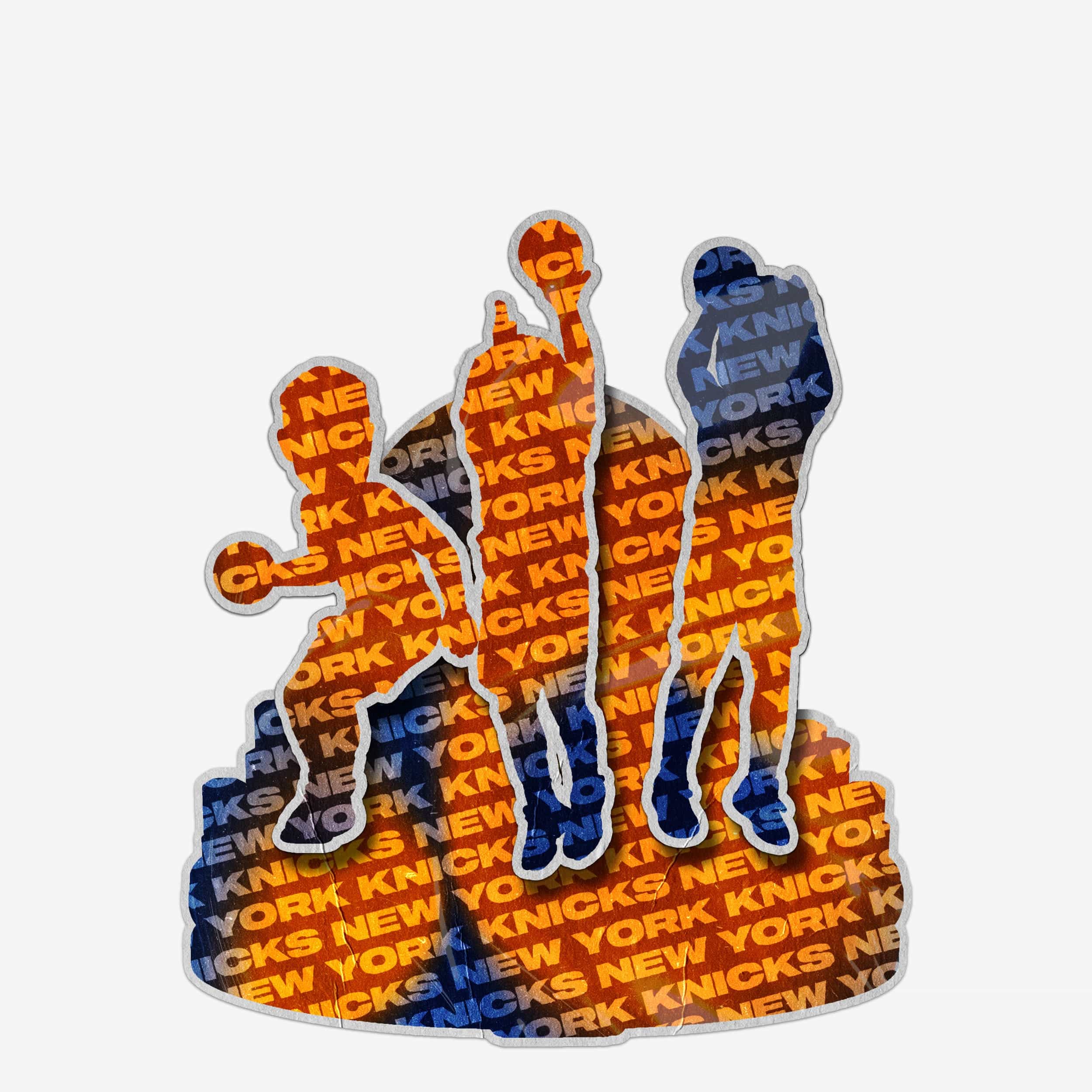 New York Knicks 2026 Eastern Conference Semifinals Gamebreaker Mini Bobblehead Scene