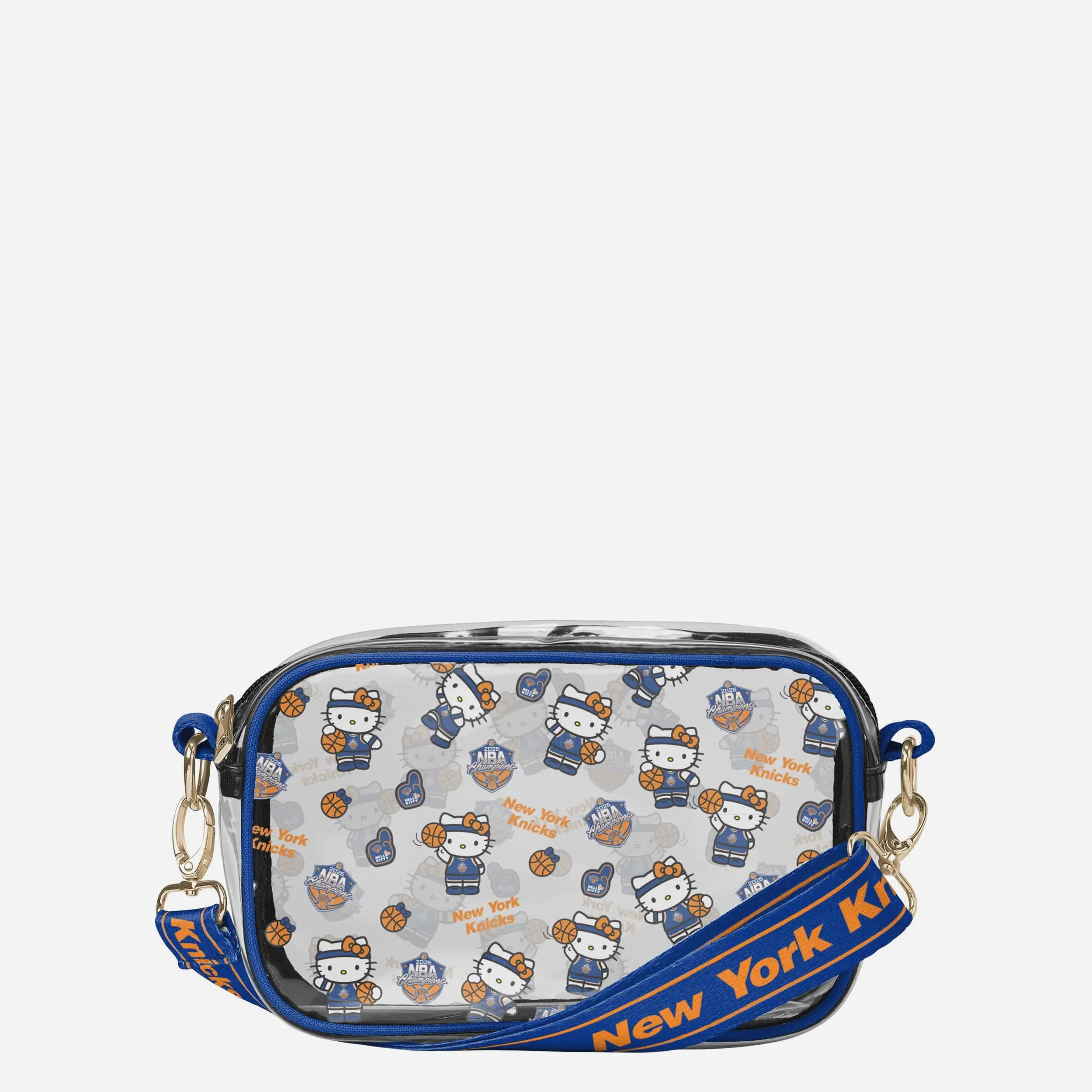 New York Knicks 2026 NBA Champions Hello Kitty® Clear Crossbody Bag