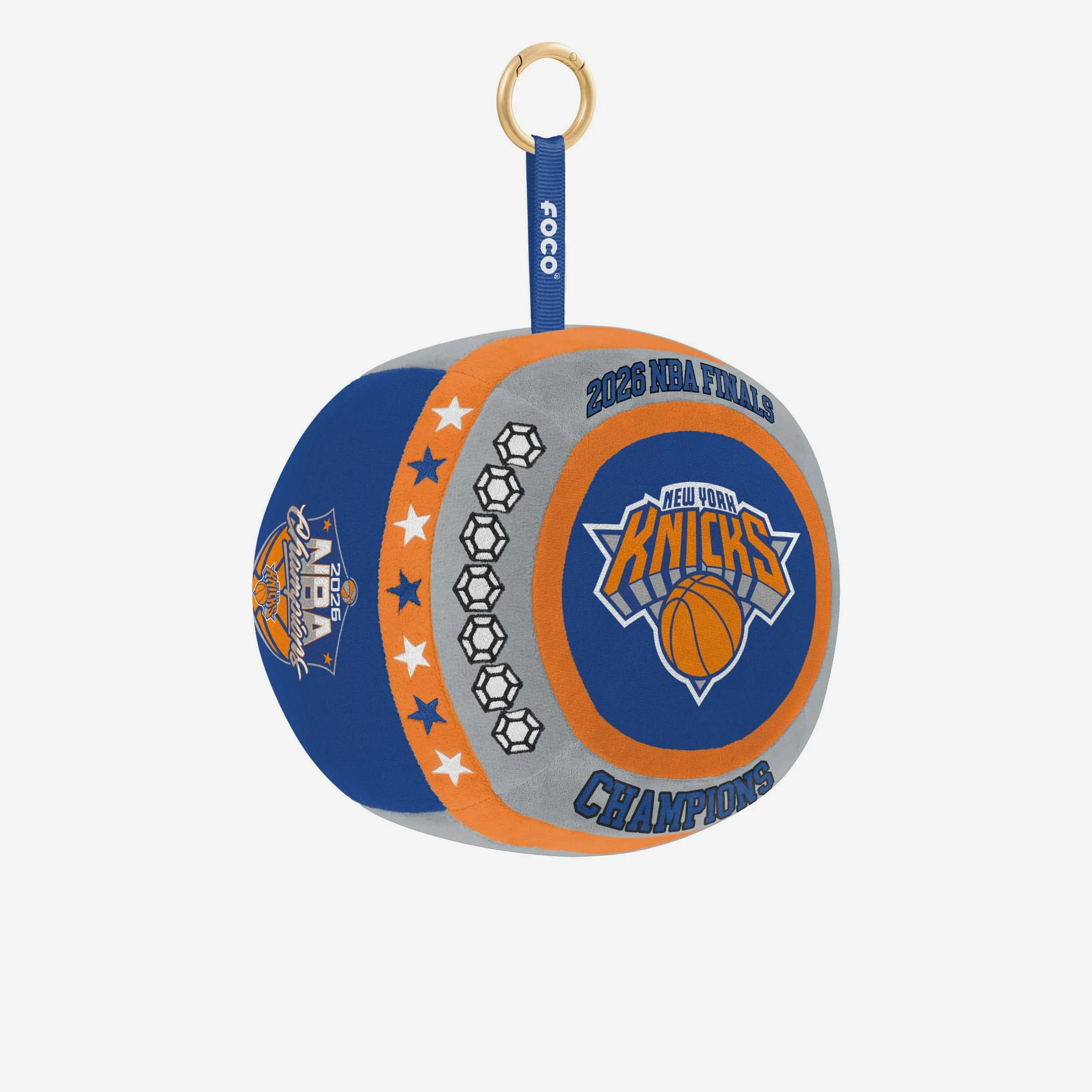 New York Knicks 2026 NBA Champions Ring Bag Charm Keychain - Image 2