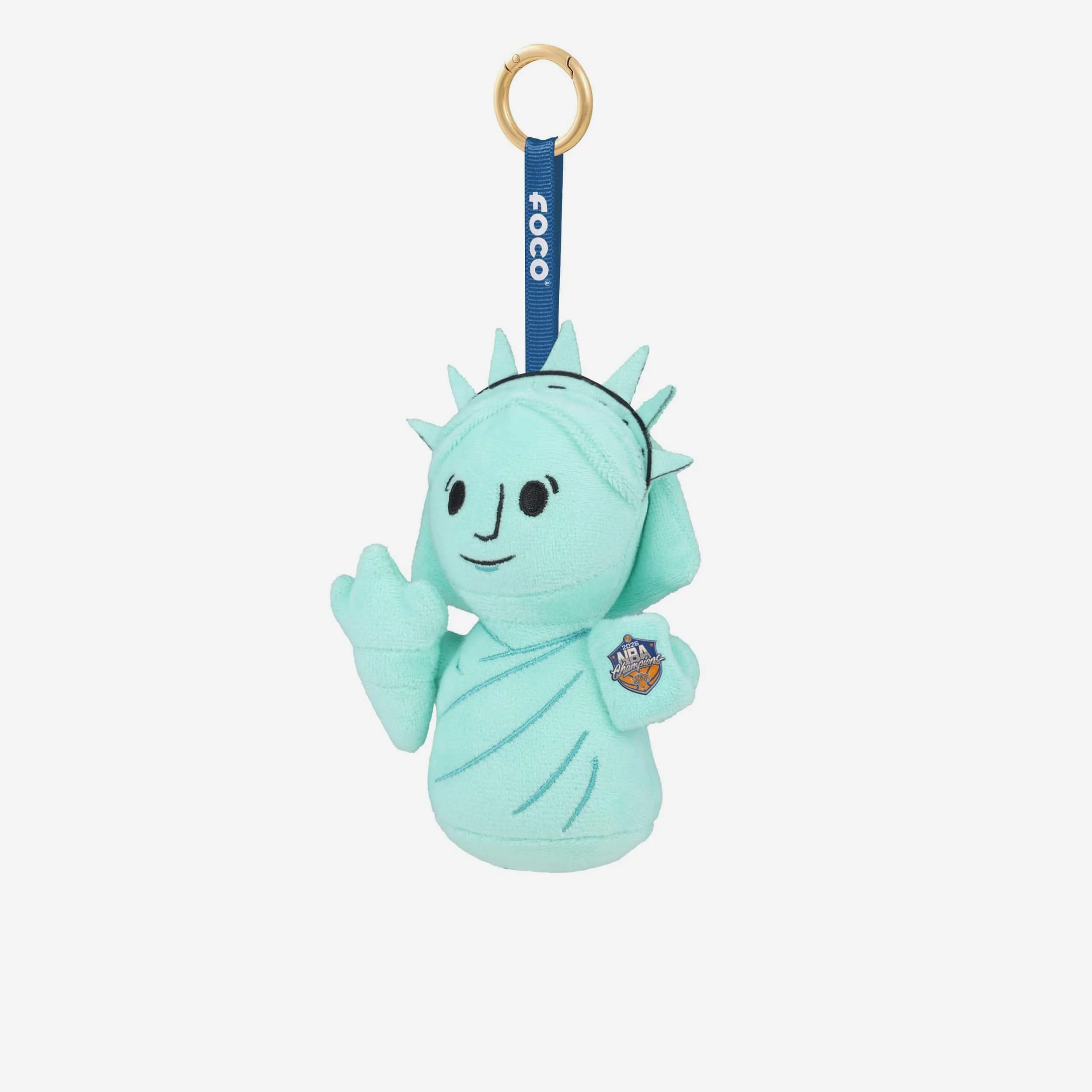 New York Knicks 2026 NBA Champions Statue Of Liberty Bag Charm Keychain - Image 3
