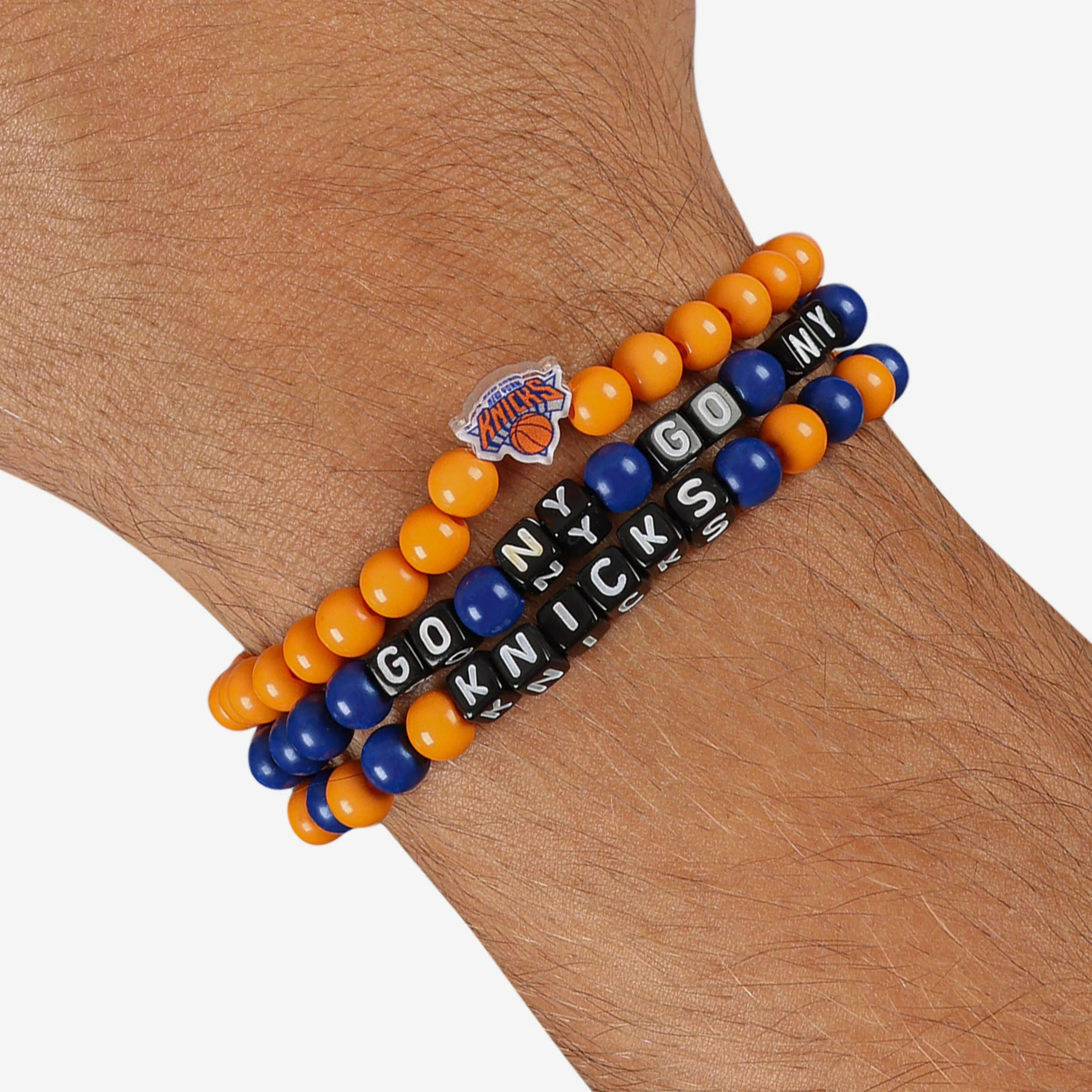 New York Knicks 3 Pack Beaded Friendship Bracelet - Image 4