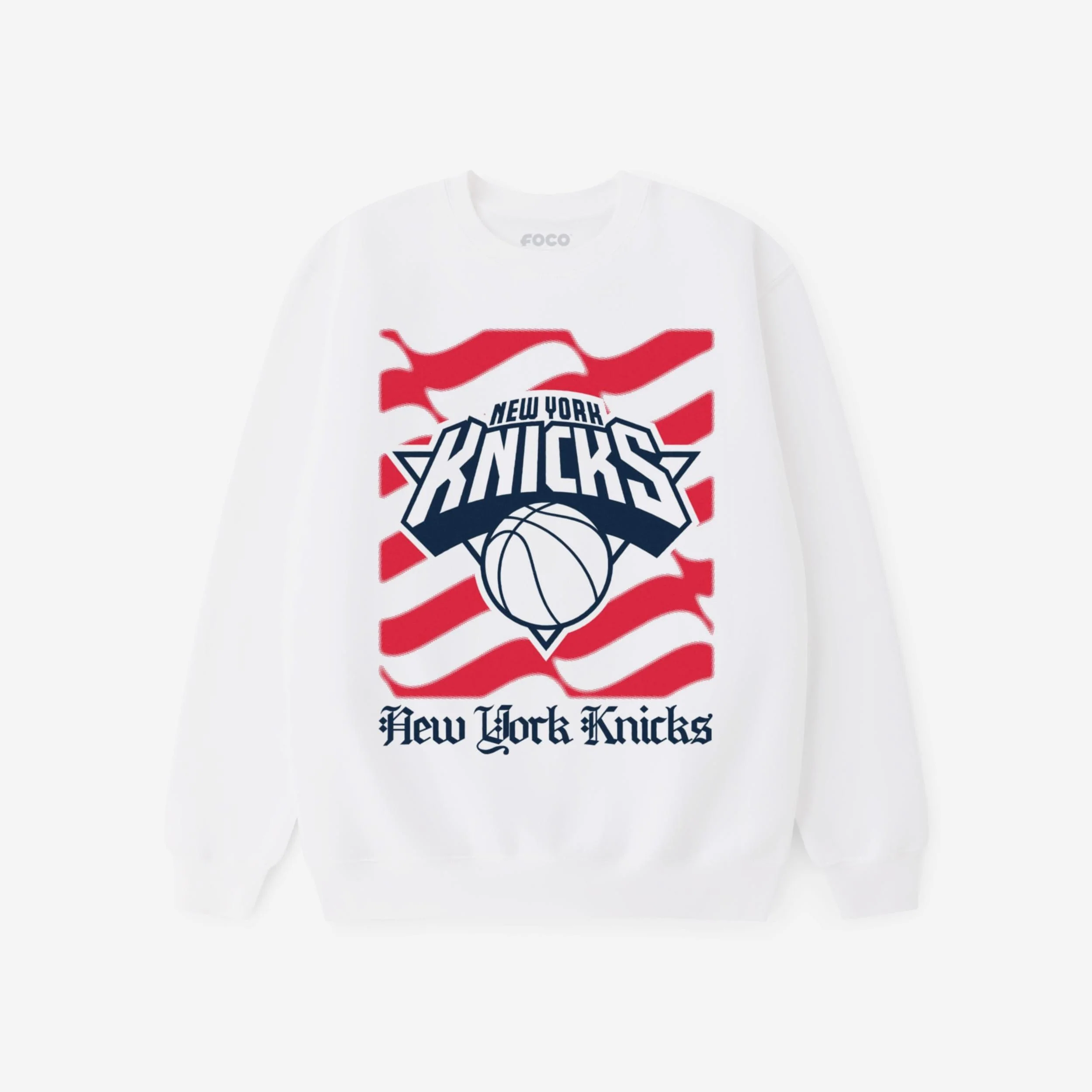 New York Knicks American Heritage Wordmark Crew Neck Sweatshirt