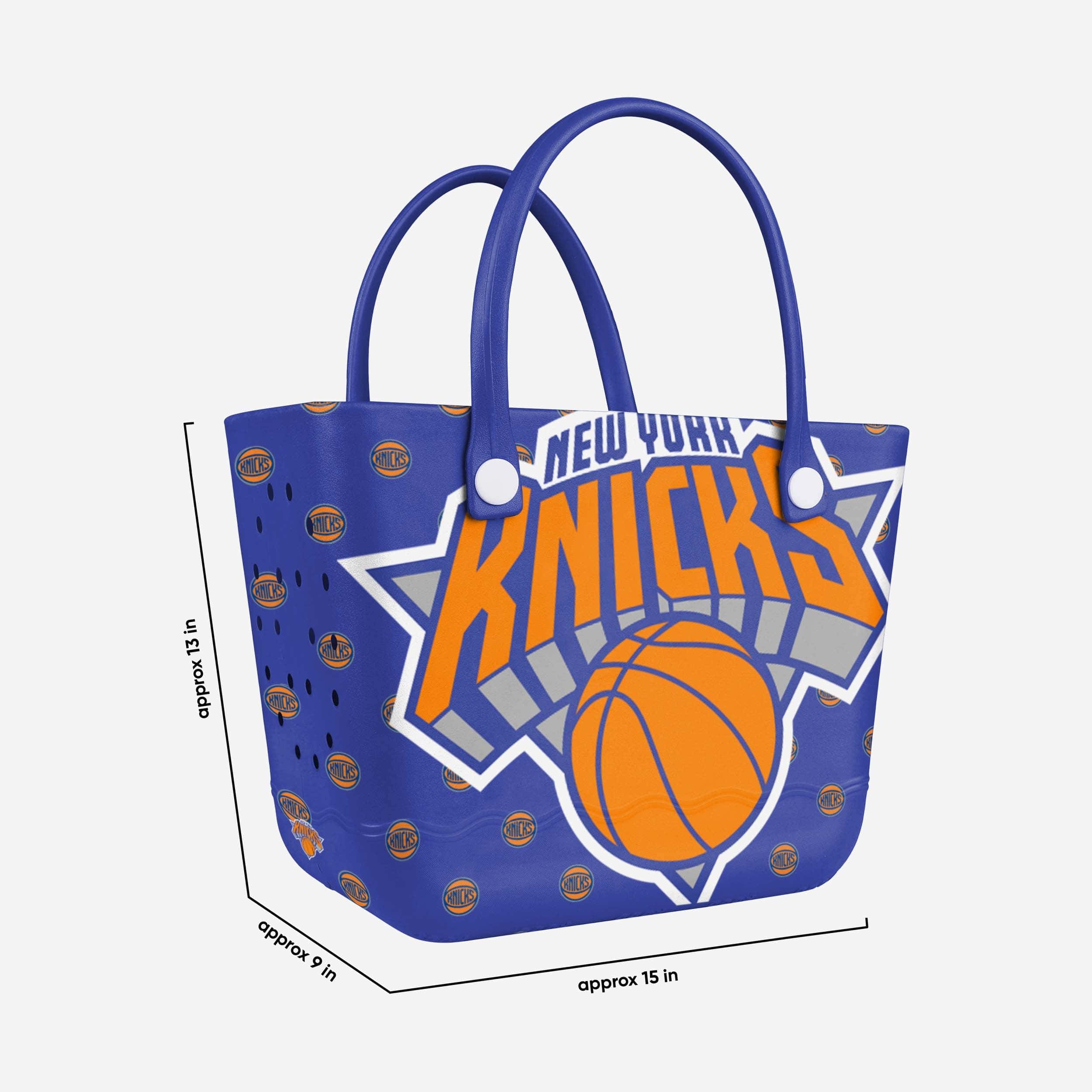 New York Knicks Big Logo Mini Print Tailgate Tote Bag - Image 3