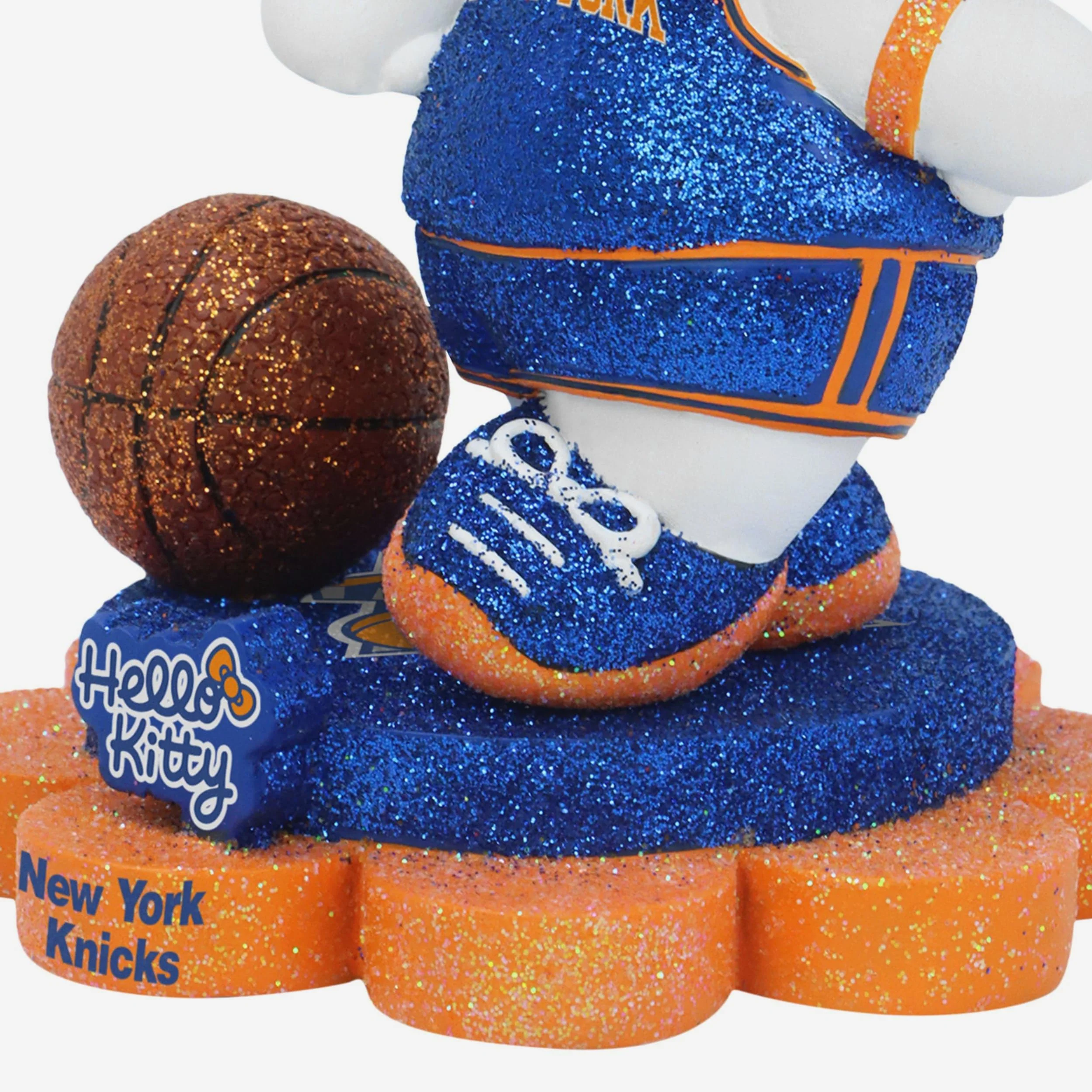 New York Knicks Hello Kitty® Glitter Mini Bobblehead - Image 3