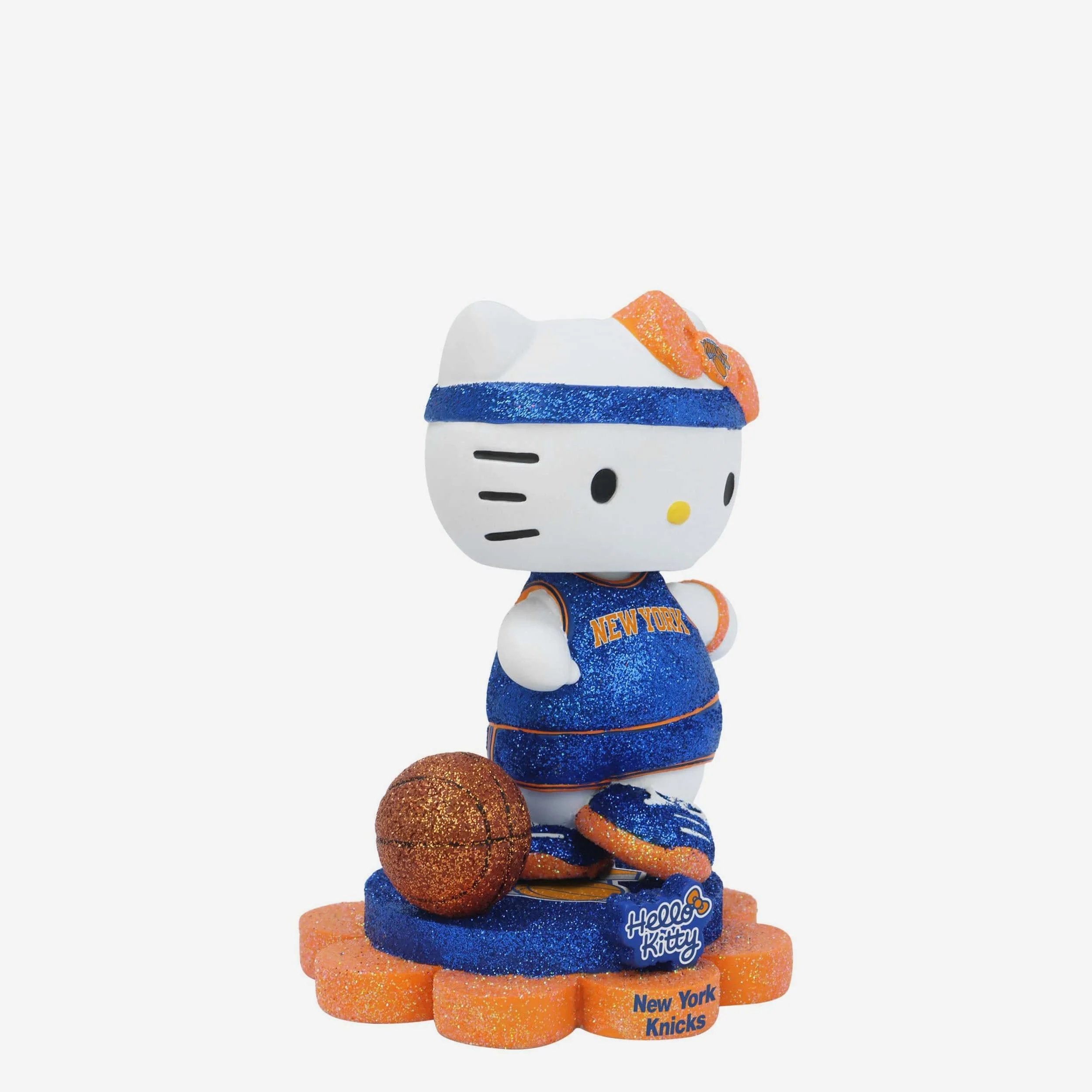 New York Knicks Hello Kitty® Glitter Mini Bobblehead - Image 4