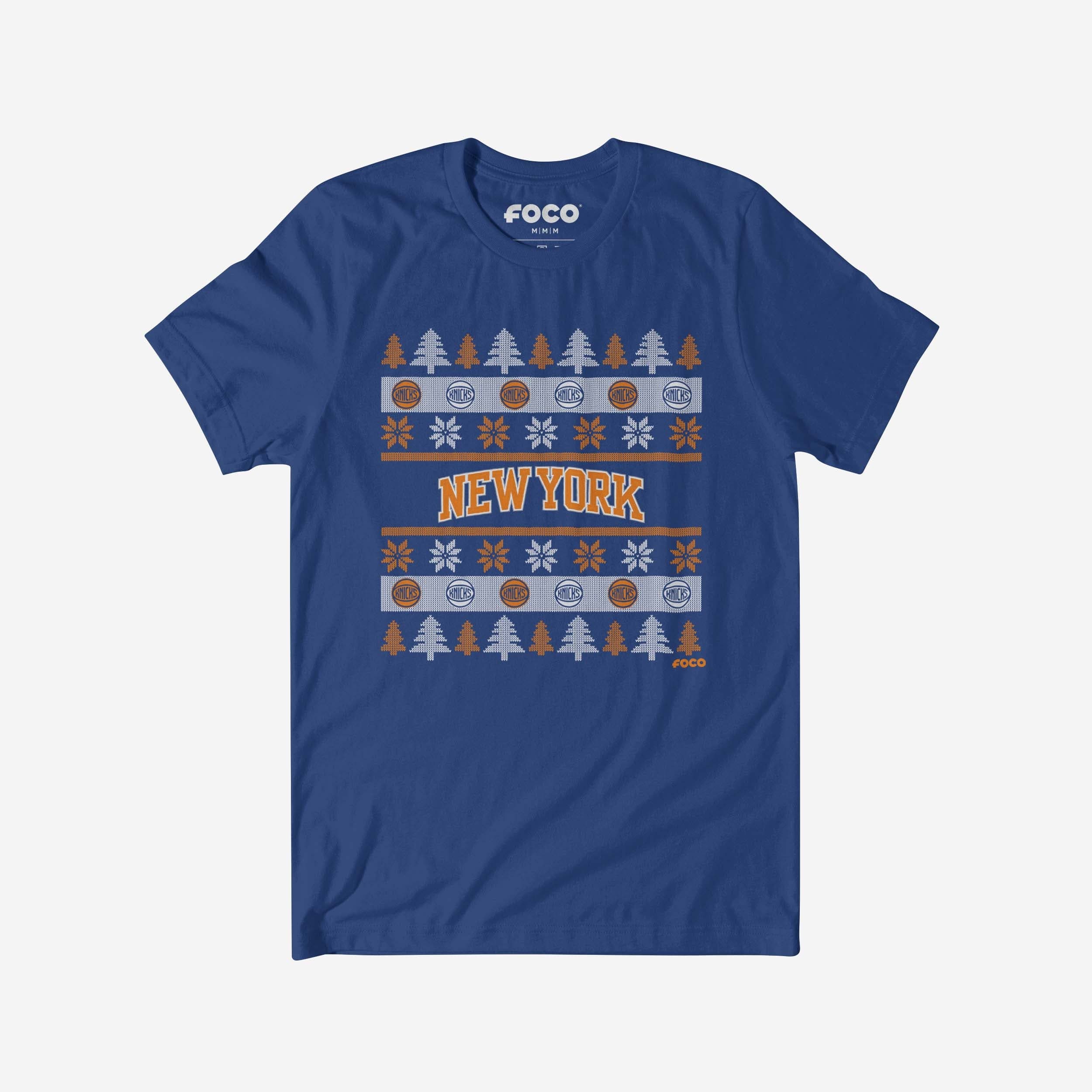 New York Knicks Holiday Sweater T-Shirt