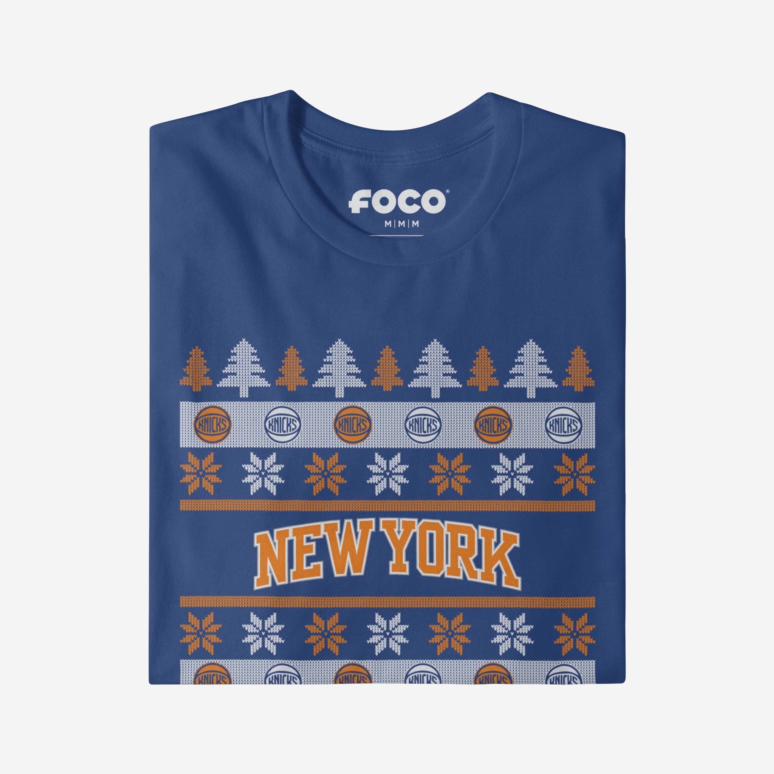 New York Knicks Holiday Sweater T-Shirt - Image 4