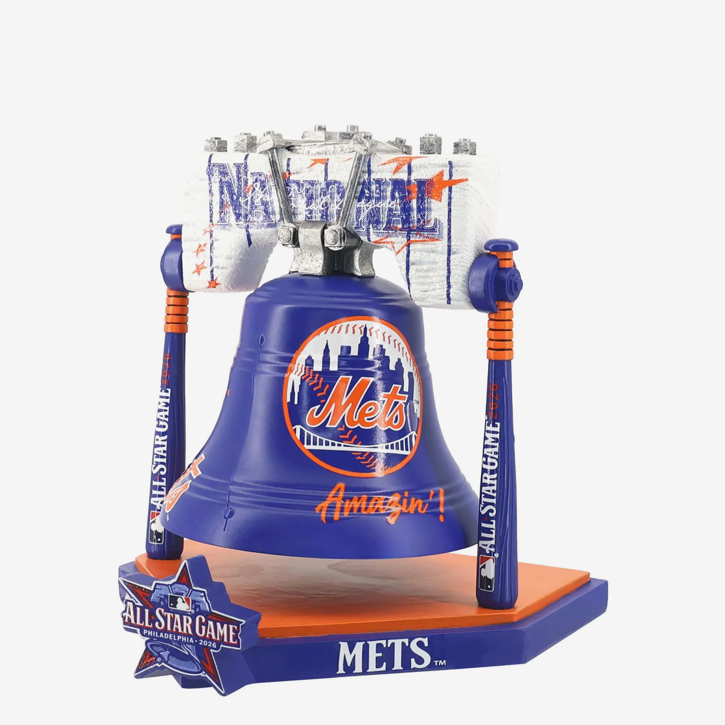 New York Mets 2026 MLB All Star Liberty Bell Figurine - Image 3