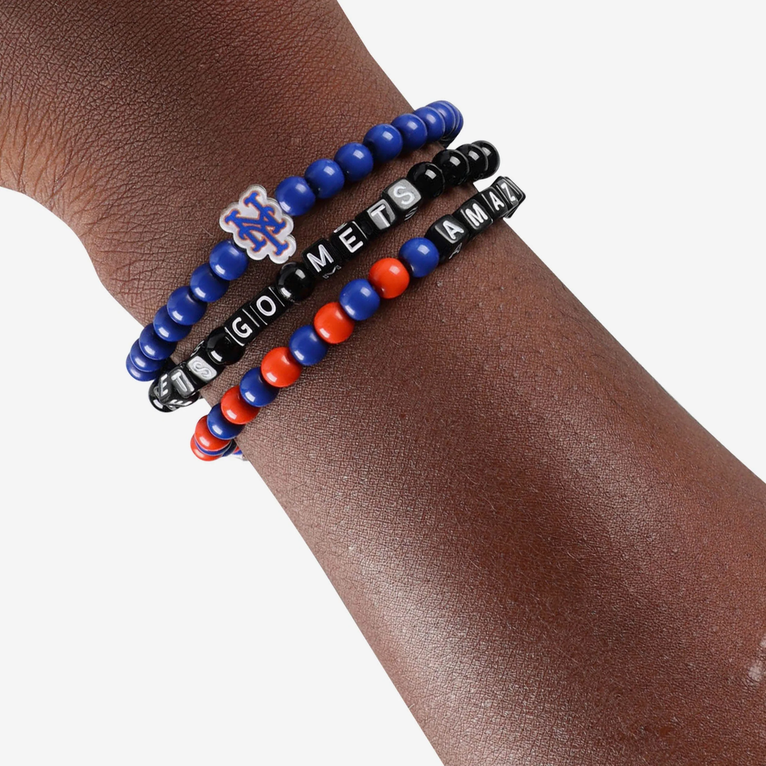 New York Mets 3 Pack Beaded Friendship Bracelet - Image 4