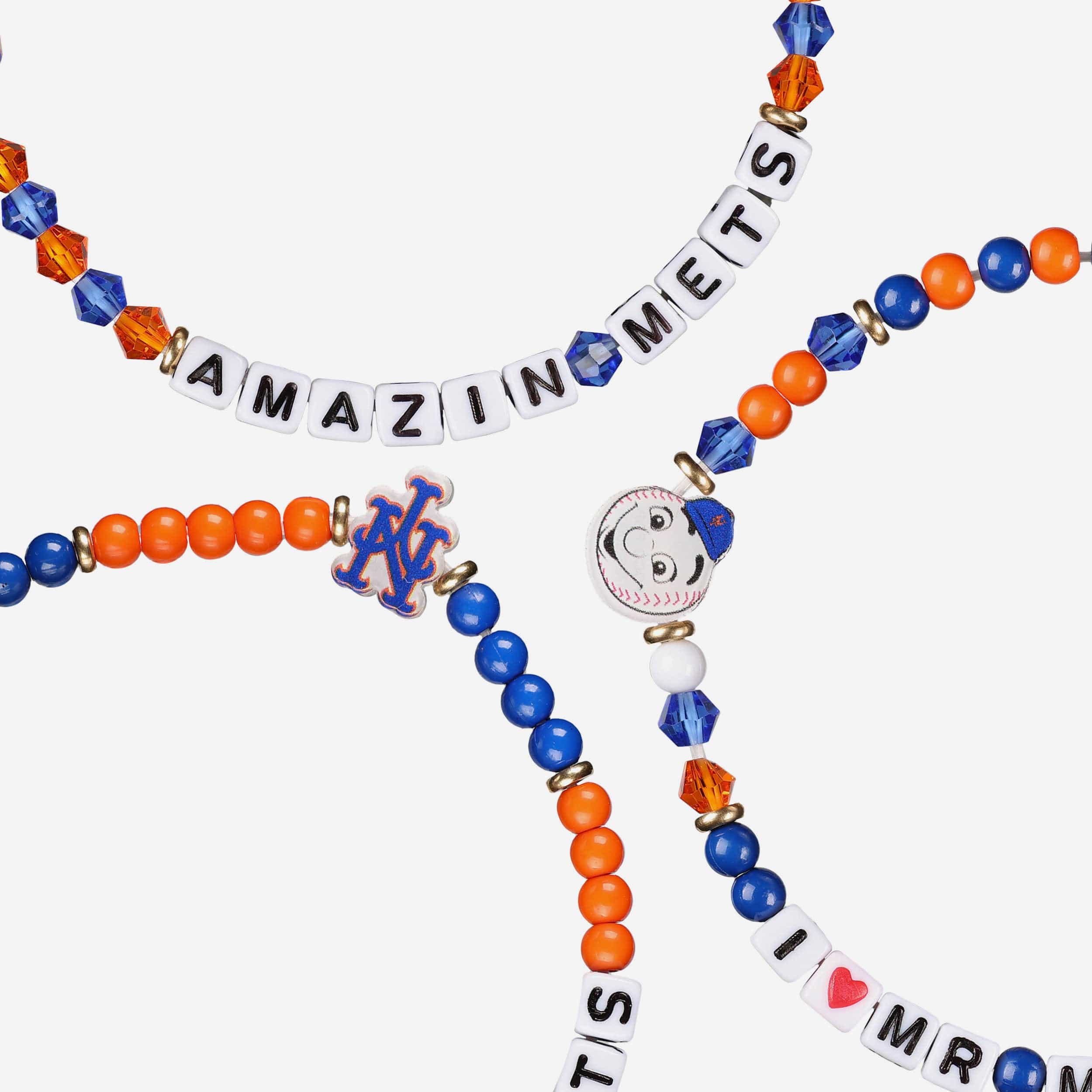 New York Mets 3 Pack Friendship Bracelet - Image 2
