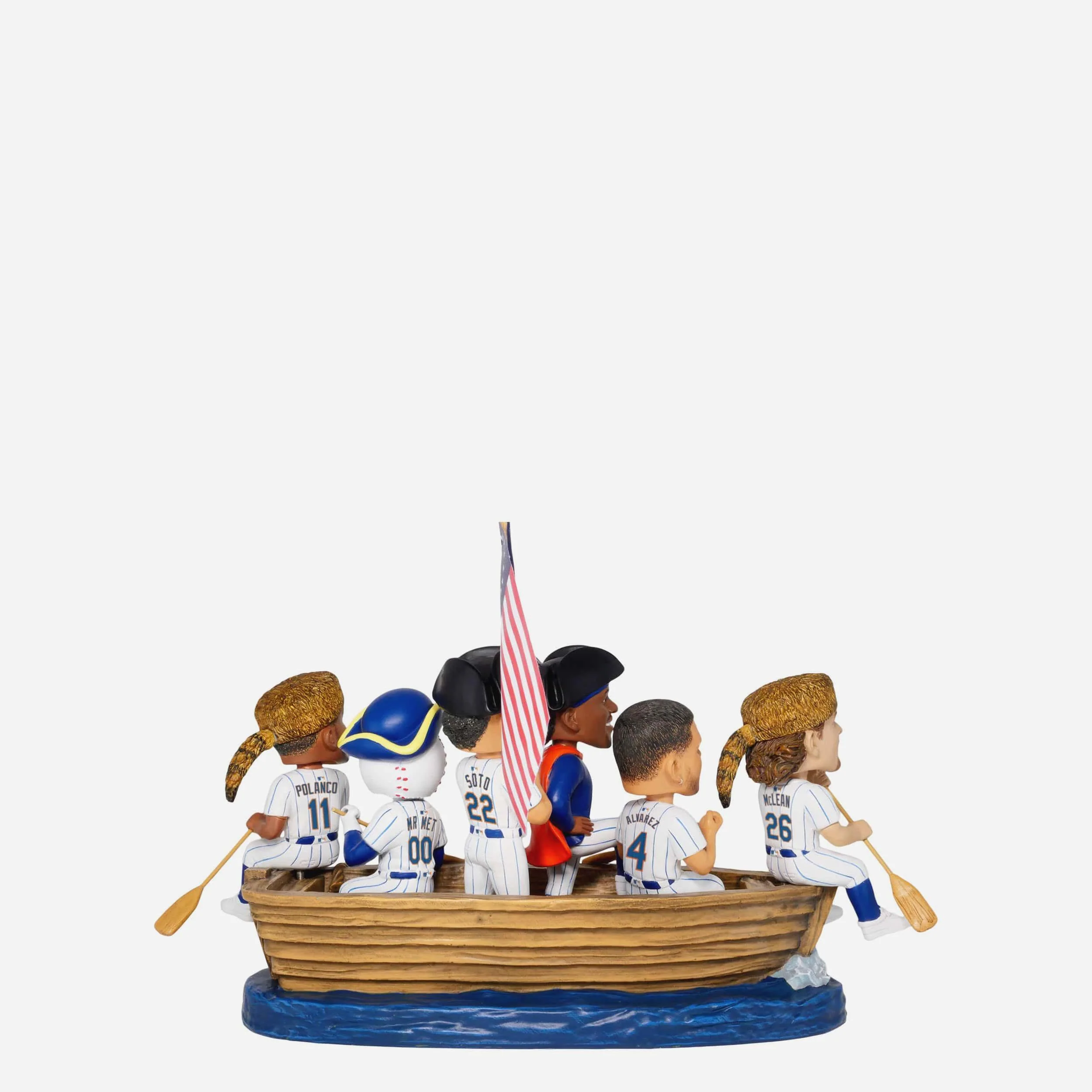 New York Mets America's 250th Anniversary Crossing the Delaware Mini Bobblehead Scene - Image 5