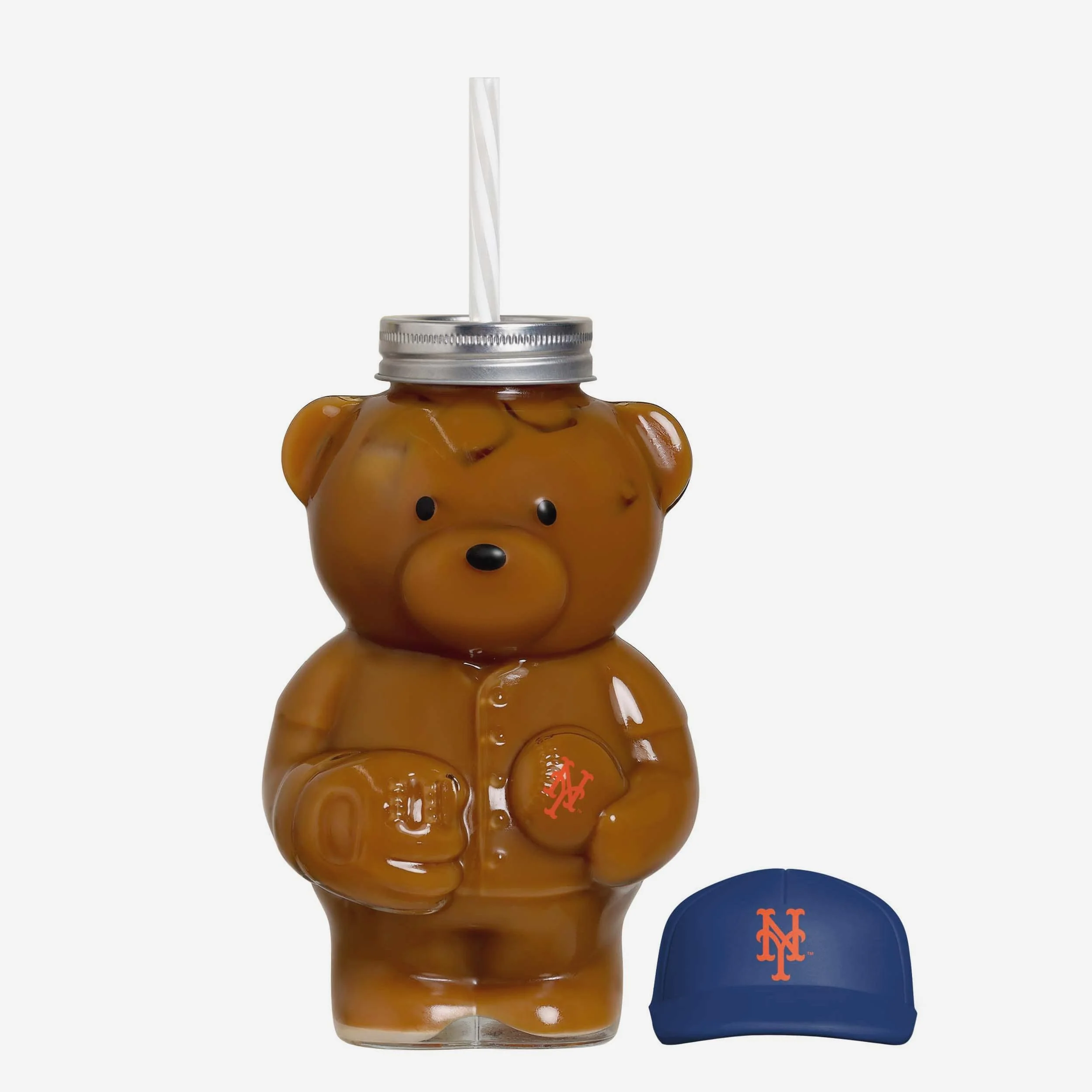 New York Mets Glass Bear Tumbler - Image 3