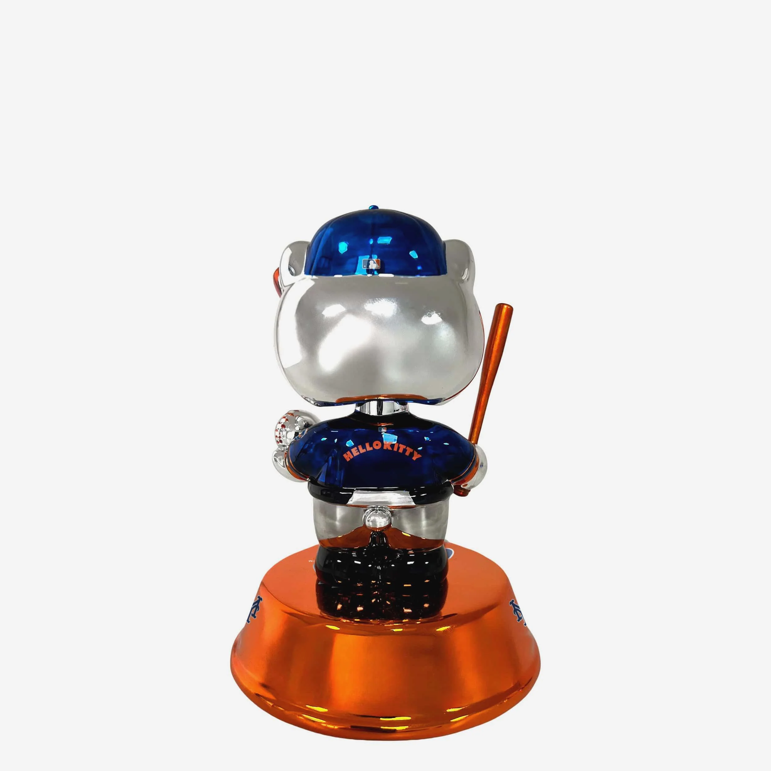 New York Mets Hello Kitty® Electroplated Edition Mini Bobblehead - Image 5