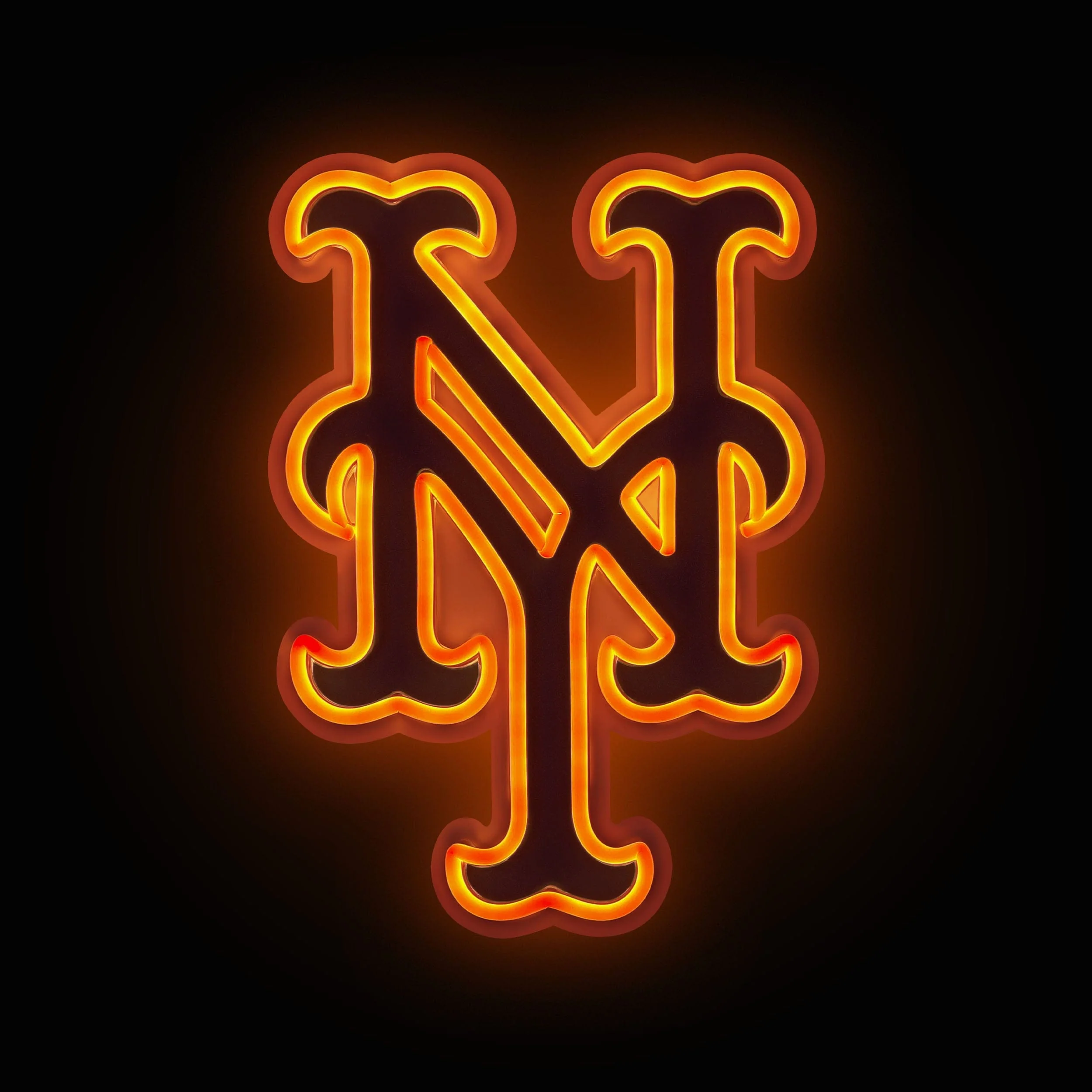New York Mets LED Neon Light Up Team Logo Sign - Image 2