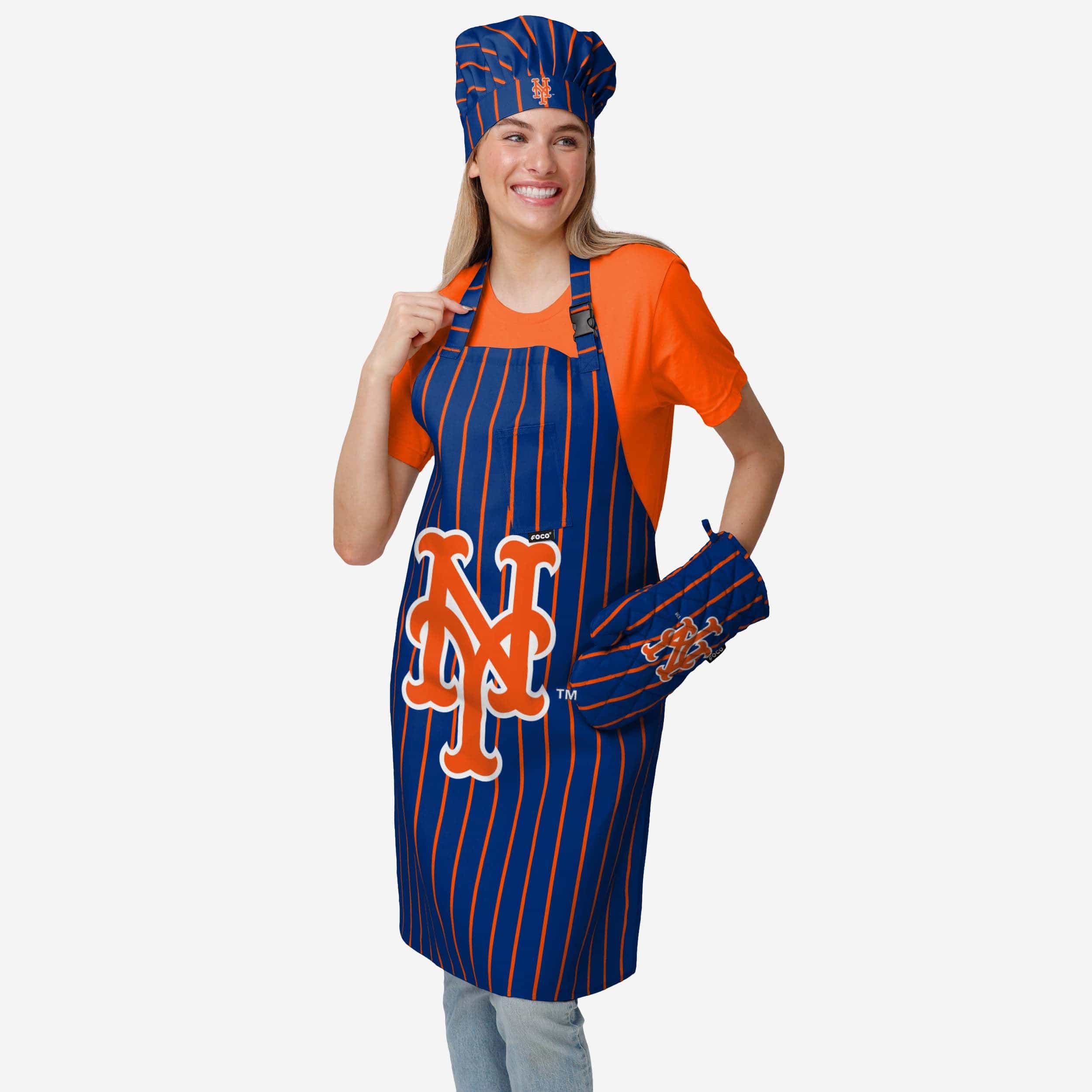 New York Mets Pinstripe Apron - Image 2