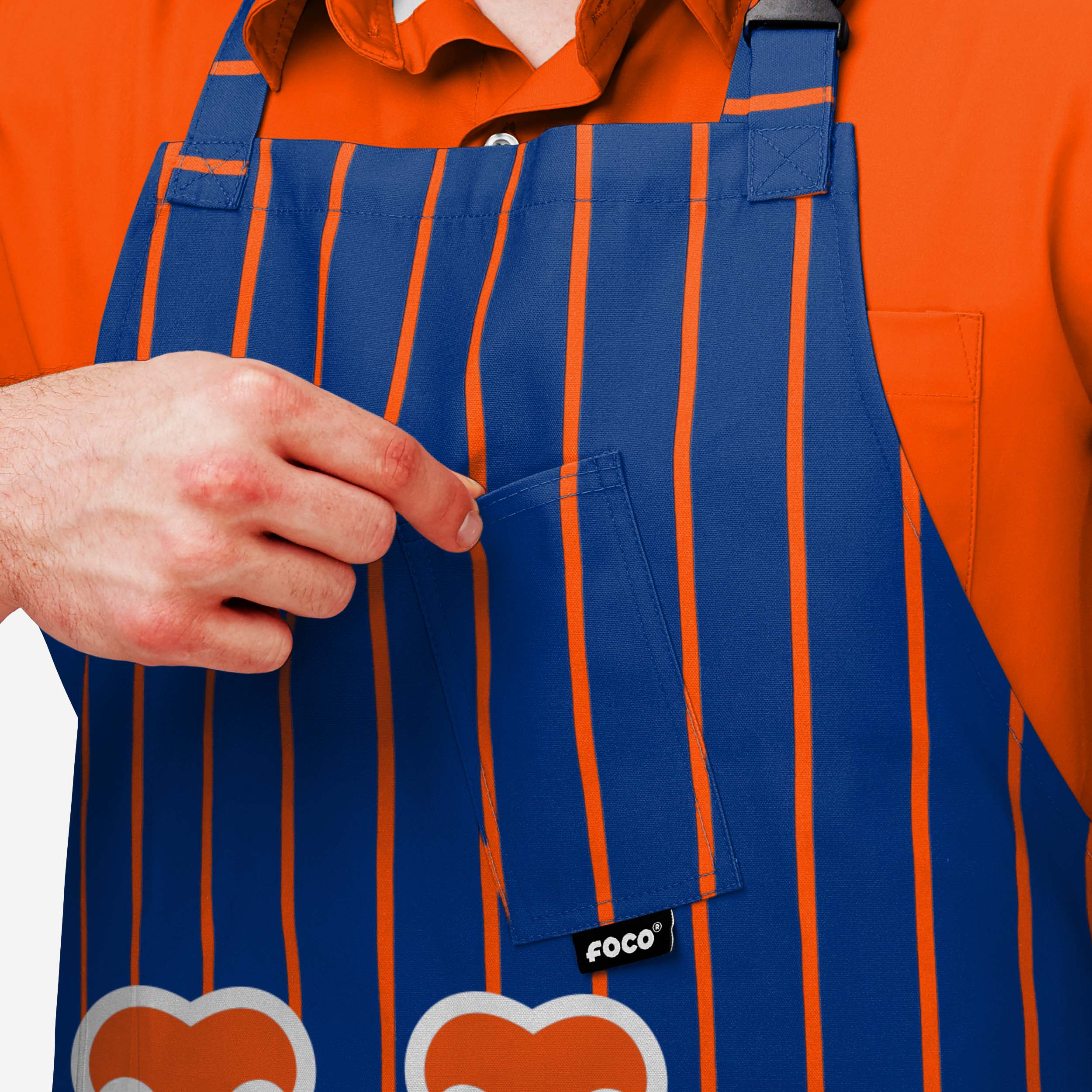 New York Mets Pinstripe Chef Set - Image 4