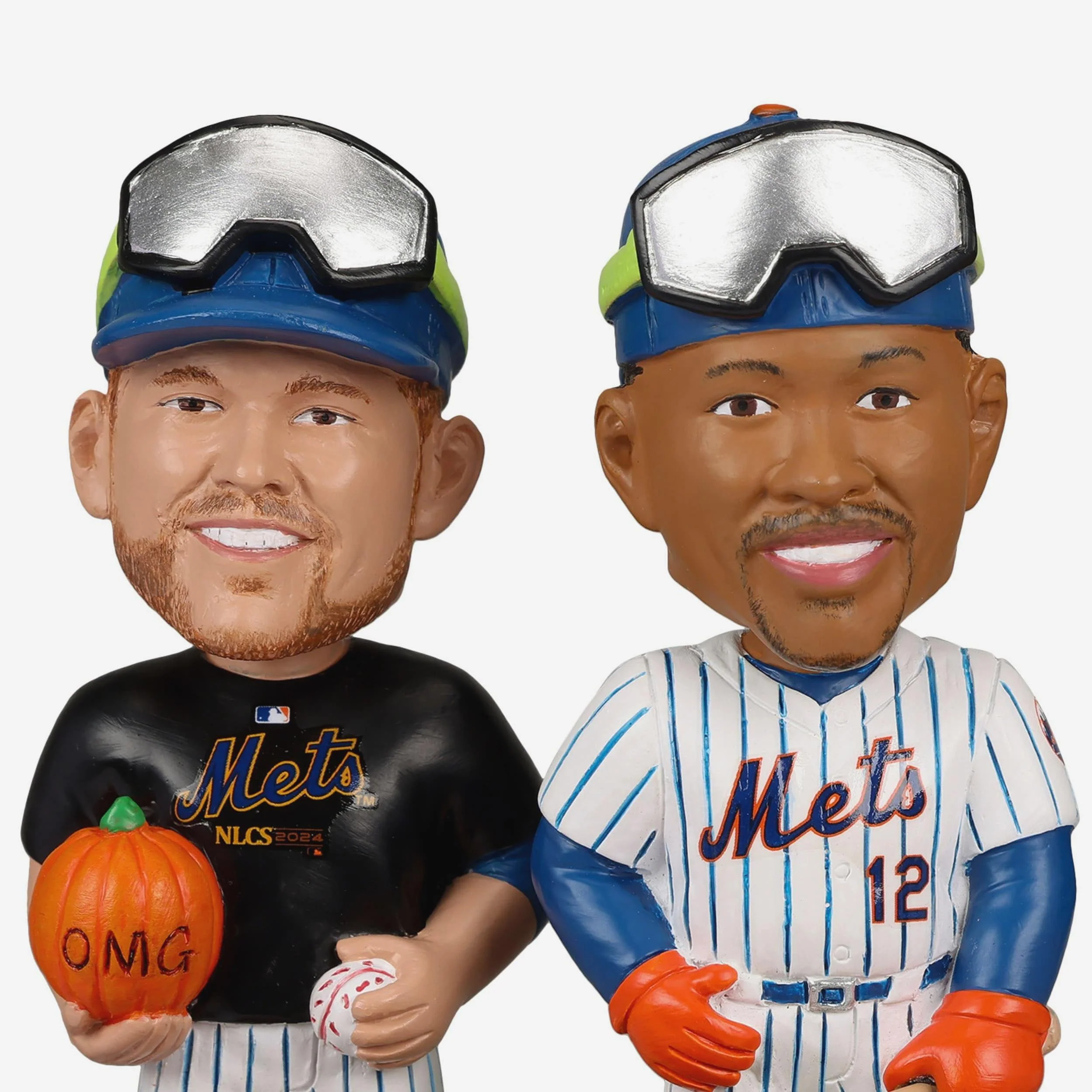New York Mets Playoff Pumpkin Patch Mini Bobblehead Scene - Image 2