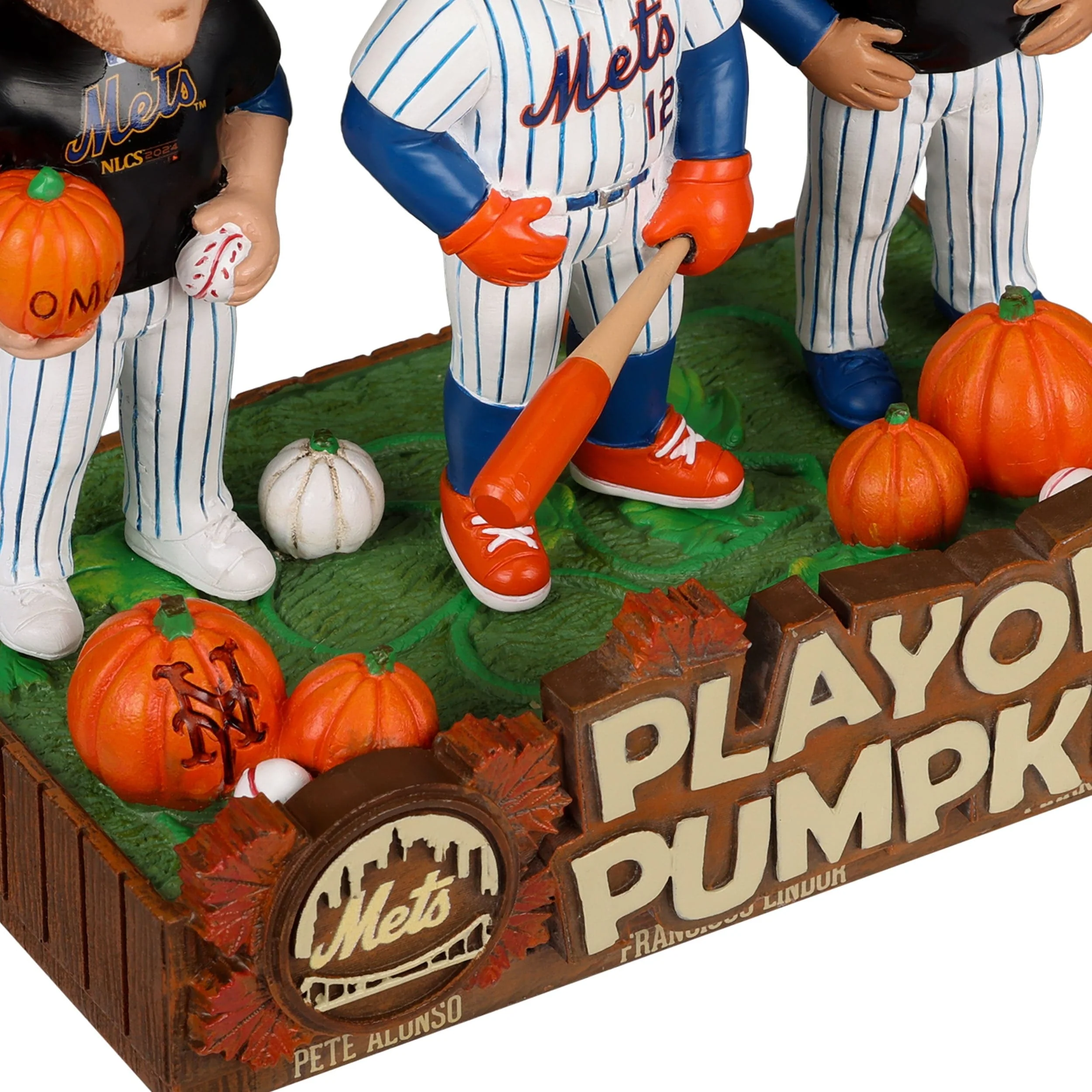 New York Mets Playoff Pumpkin Patch Mini Bobblehead Scene - Image 4