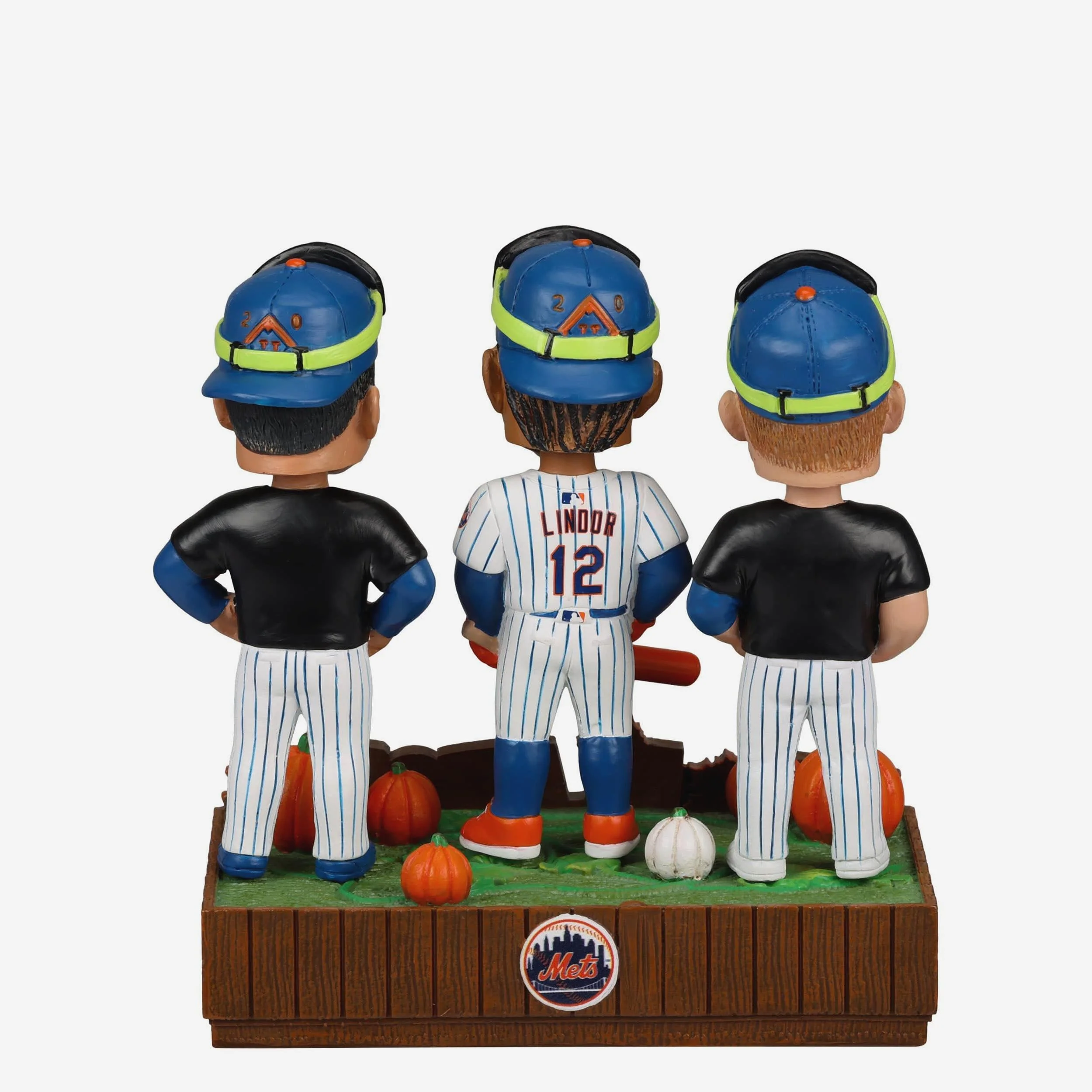 New York Mets Playoff Pumpkin Patch Mini Bobblehead Scene - Image 6