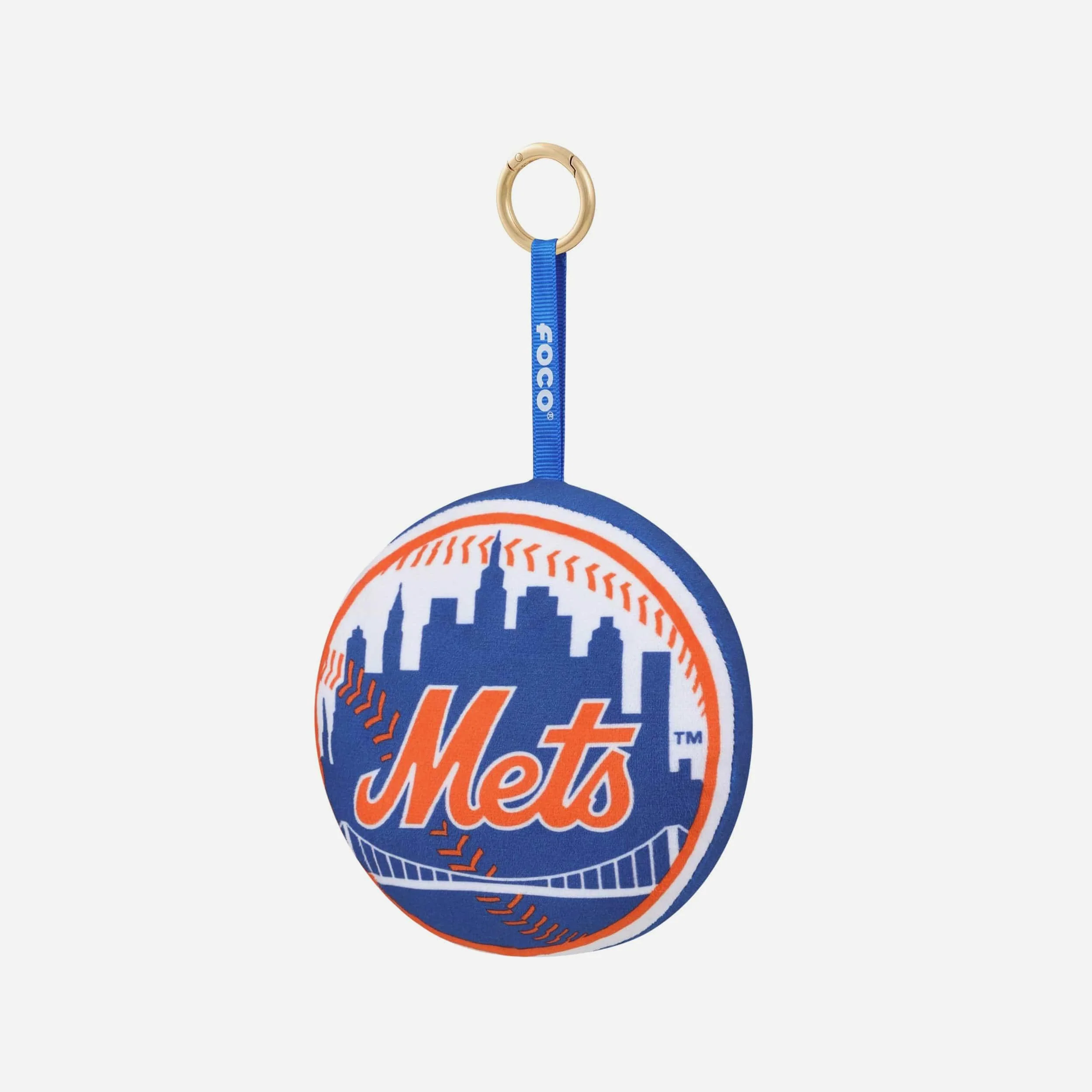 New York Mets Plush Team Logo Bag Charm Keychain - Image 3