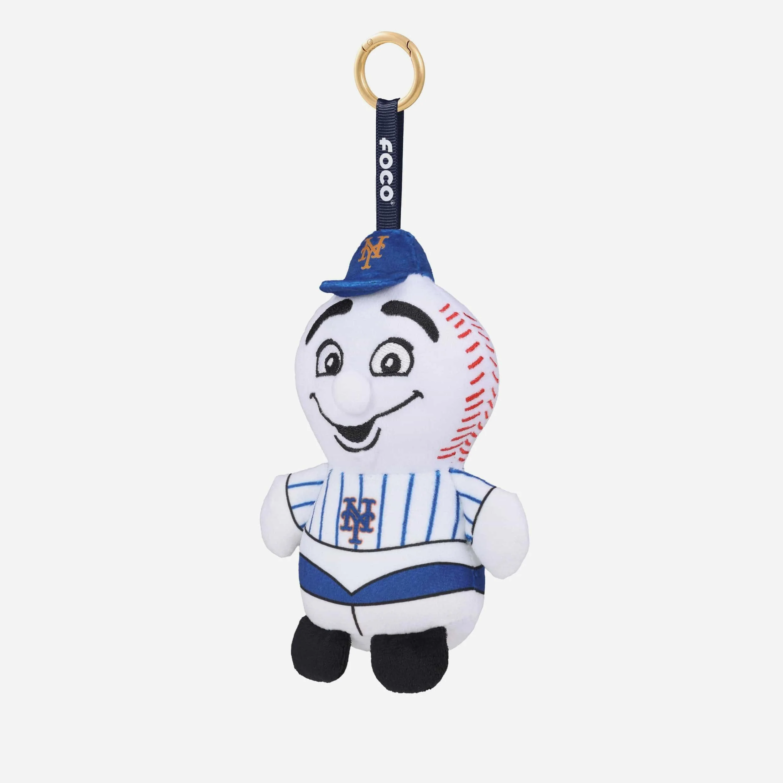 New York Mets Plush Teamie Beanie Mascot Bag Charm Keychain - Image 3
