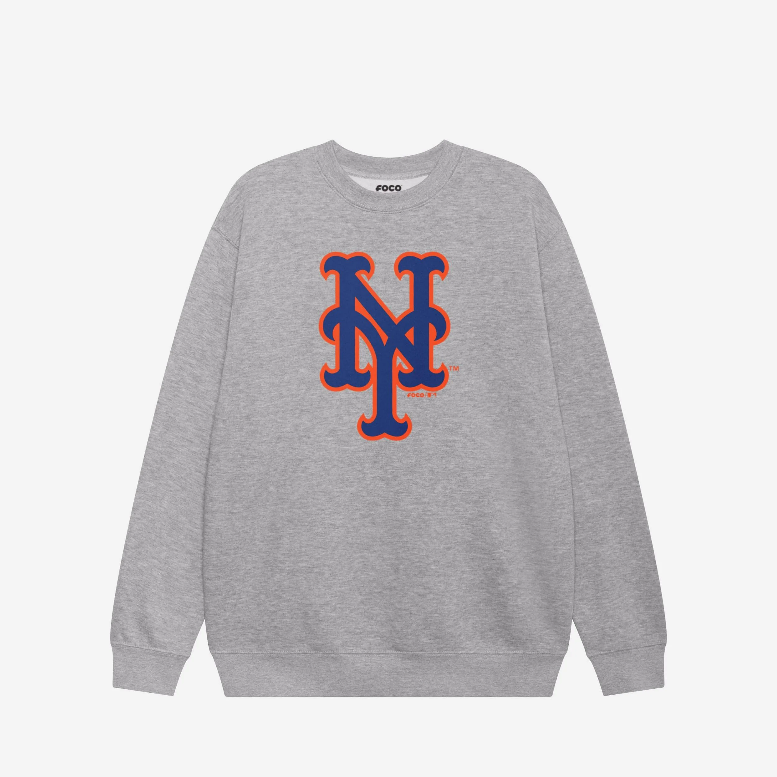New York Mets Primary Logo Crew Neck Sweatshirt - Image 3