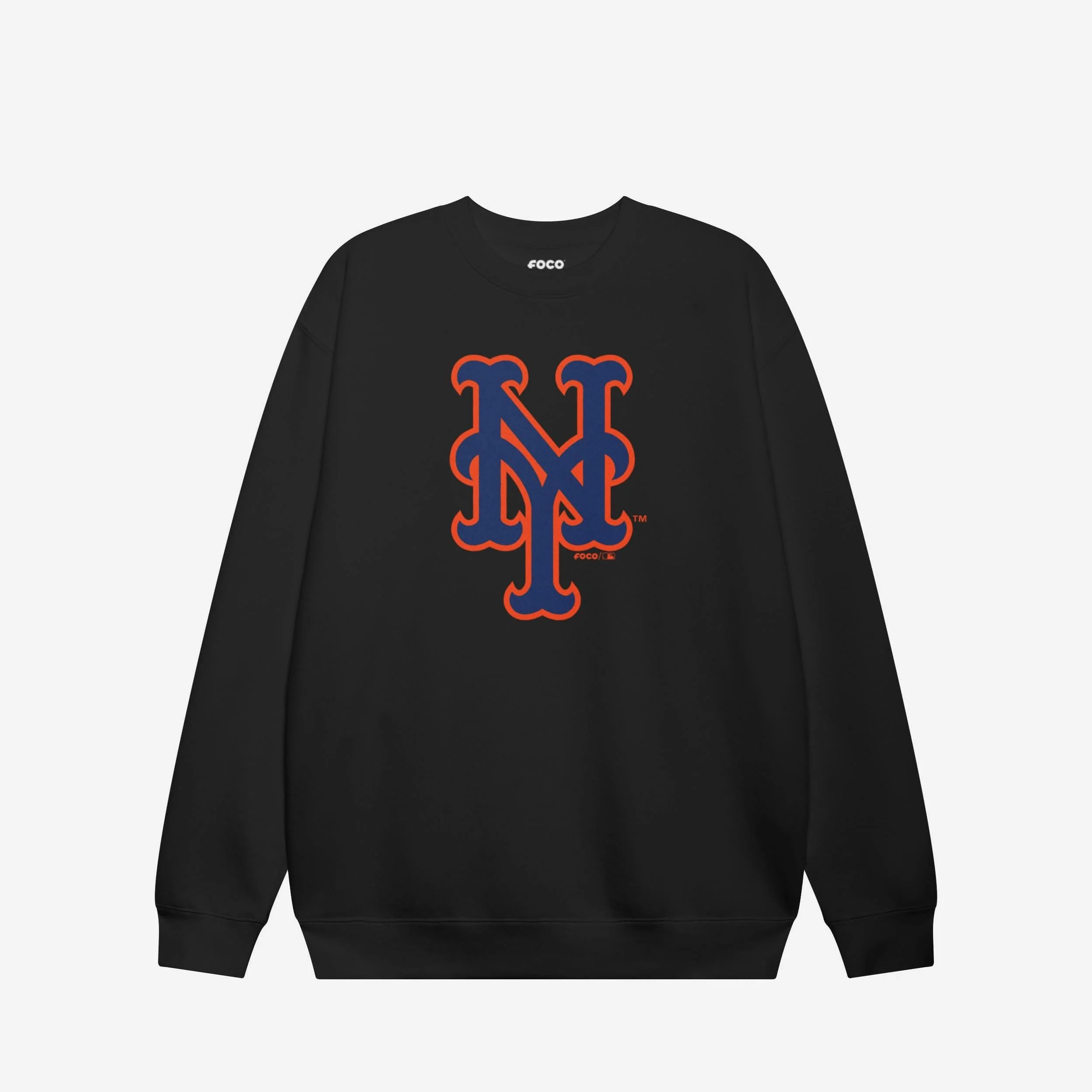 New York Mets Primary Logo Crew Neck Sweatshirt - Image 5