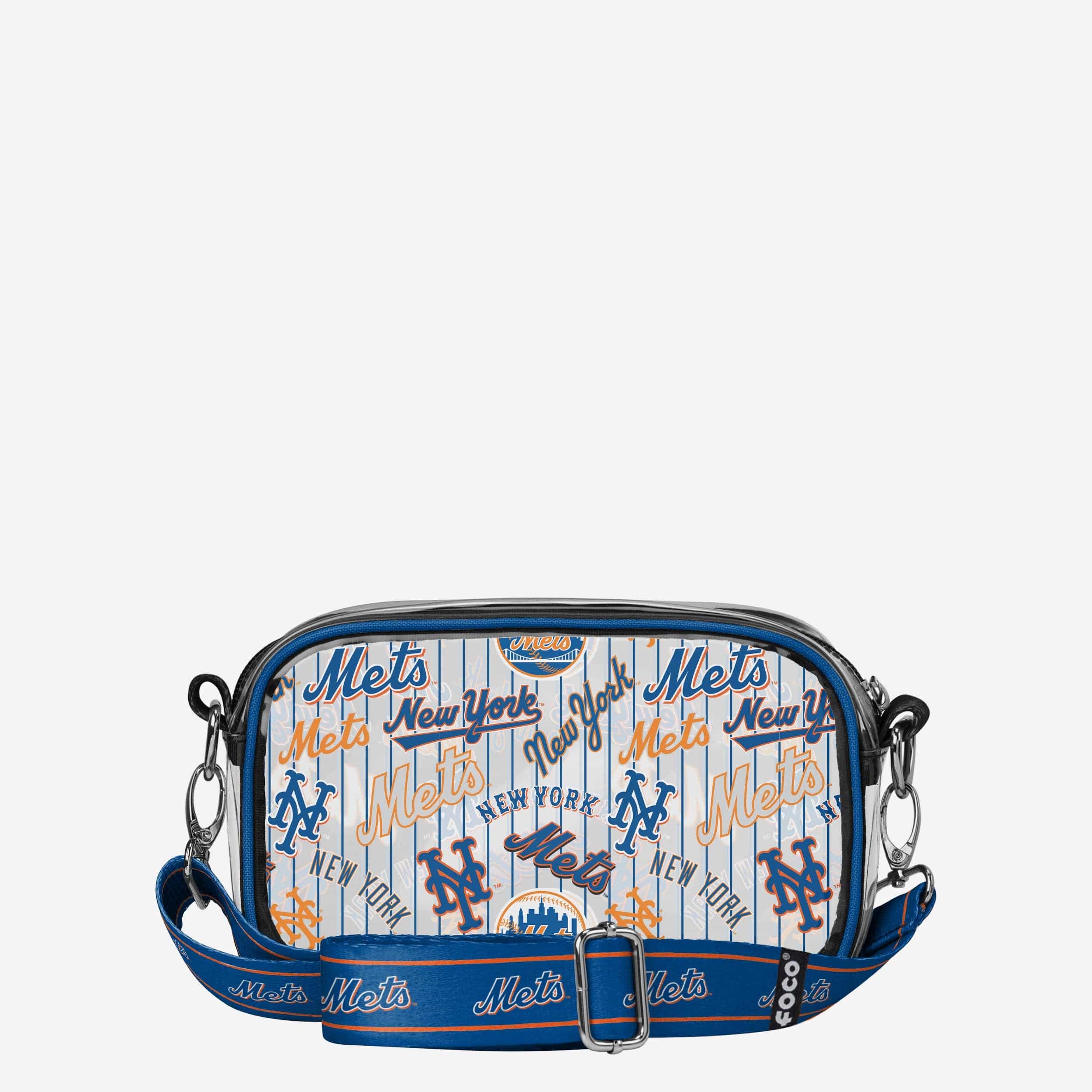 New York Mets Repeat Retro Print Clear Crossbody Bag - Image 5