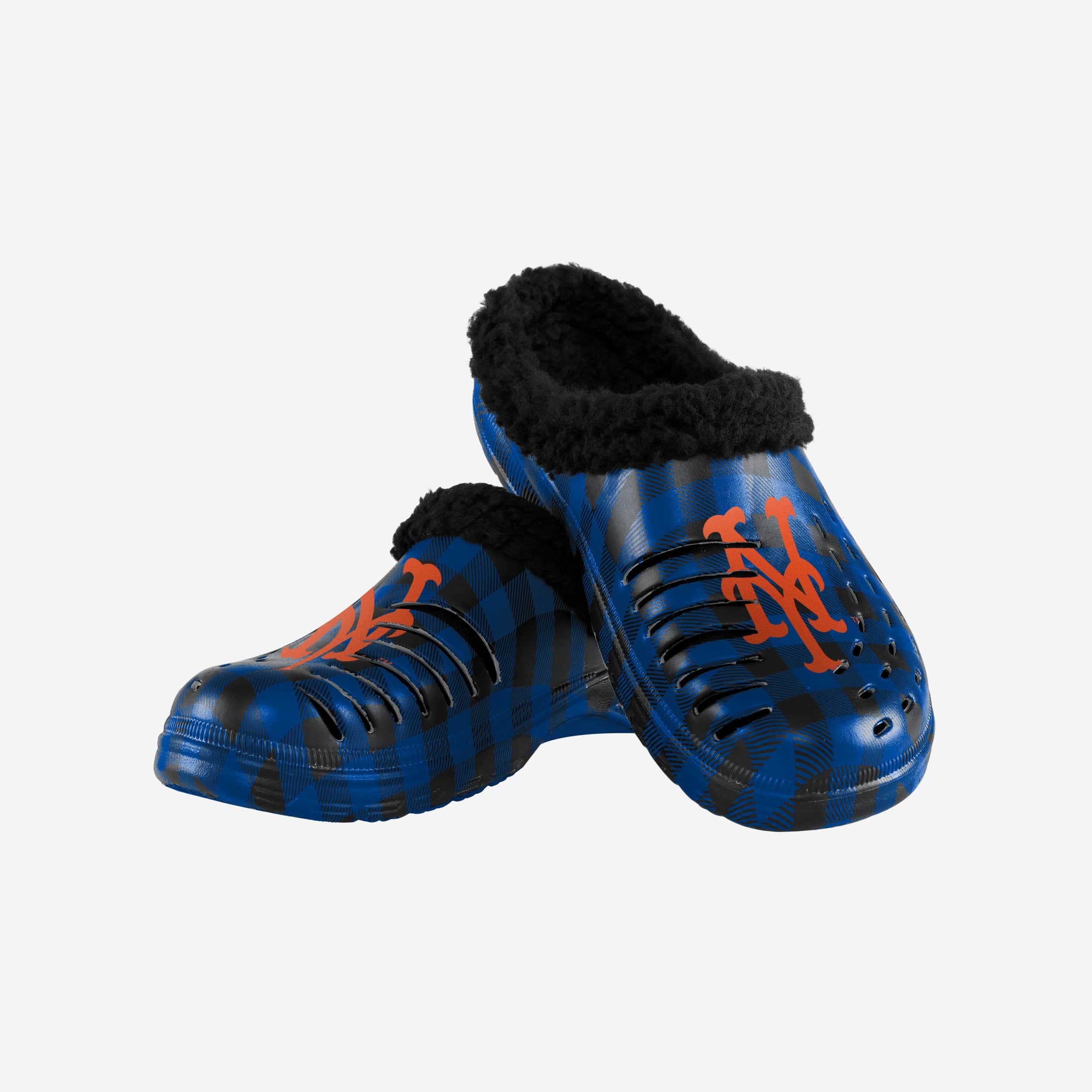 New York Mets Sherpa Lined Buffalo Check Clog - Image 3