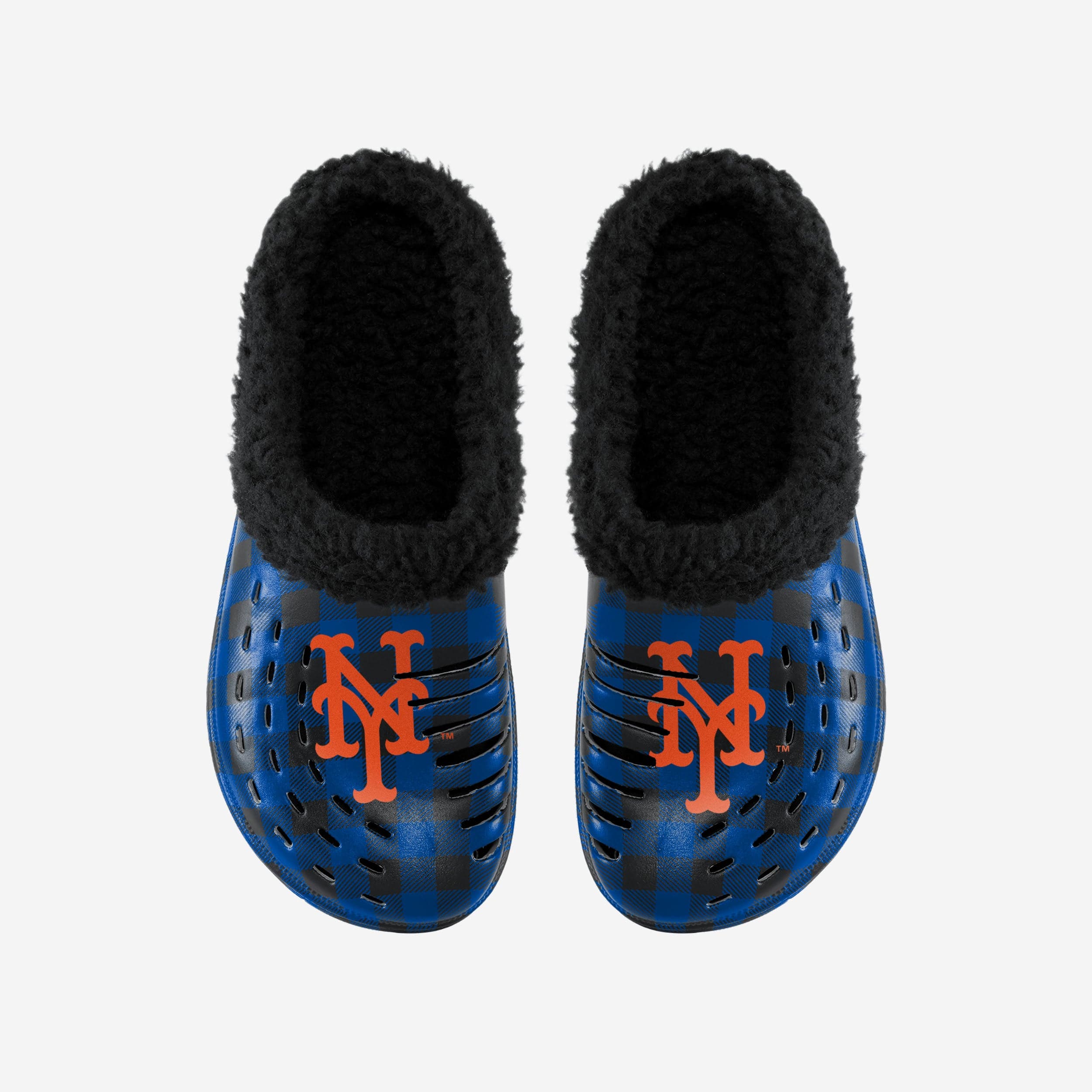 New York Mets Sherpa Lined Buffalo Check Clog - Image 4