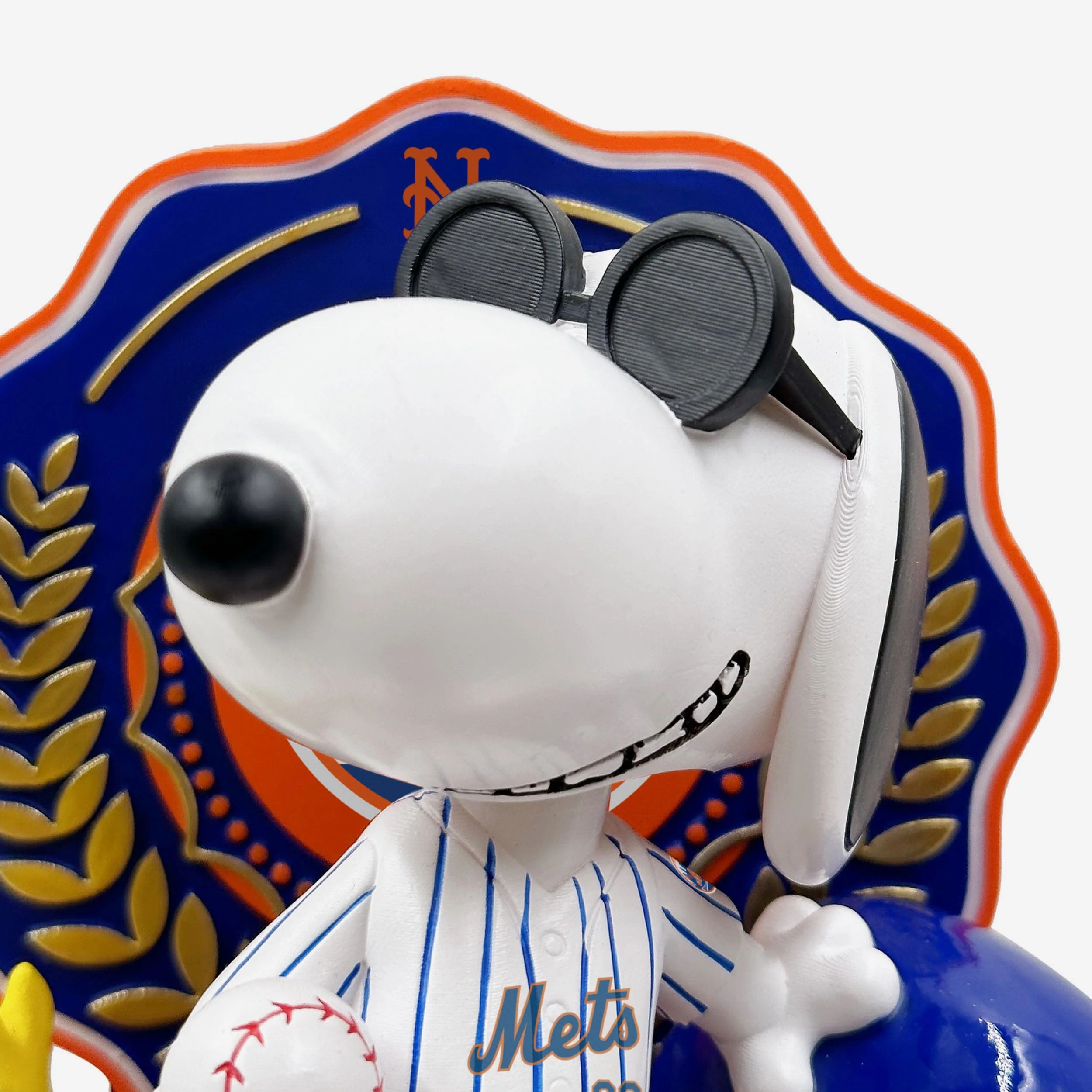 New York Mets Snoopy & Woodstock Joe Cool Peanuts Dual Bobblehead - Image 2