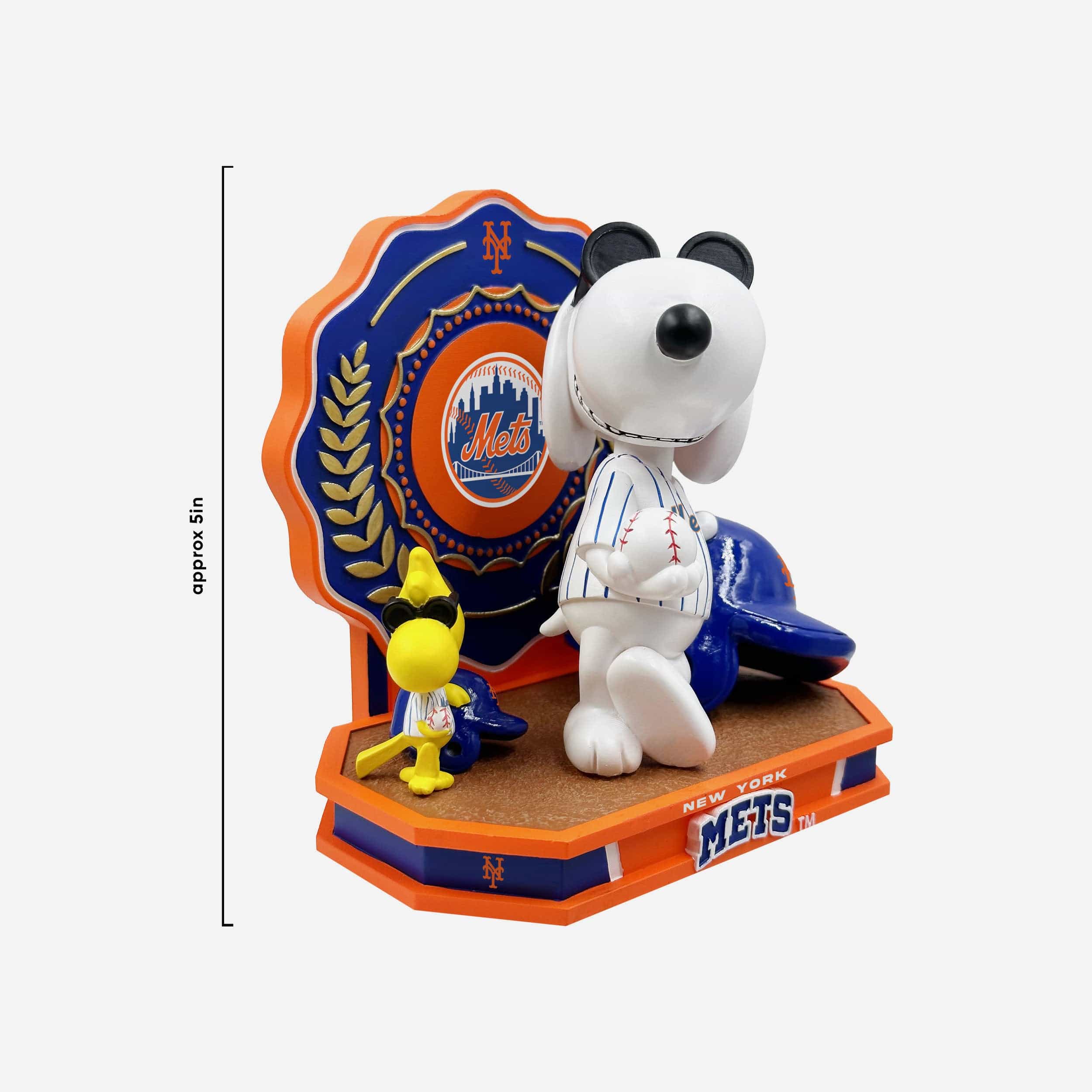 New York Mets Snoopy & Woodstock Joe Cool Peanuts Dual Bobblehead - Image 4