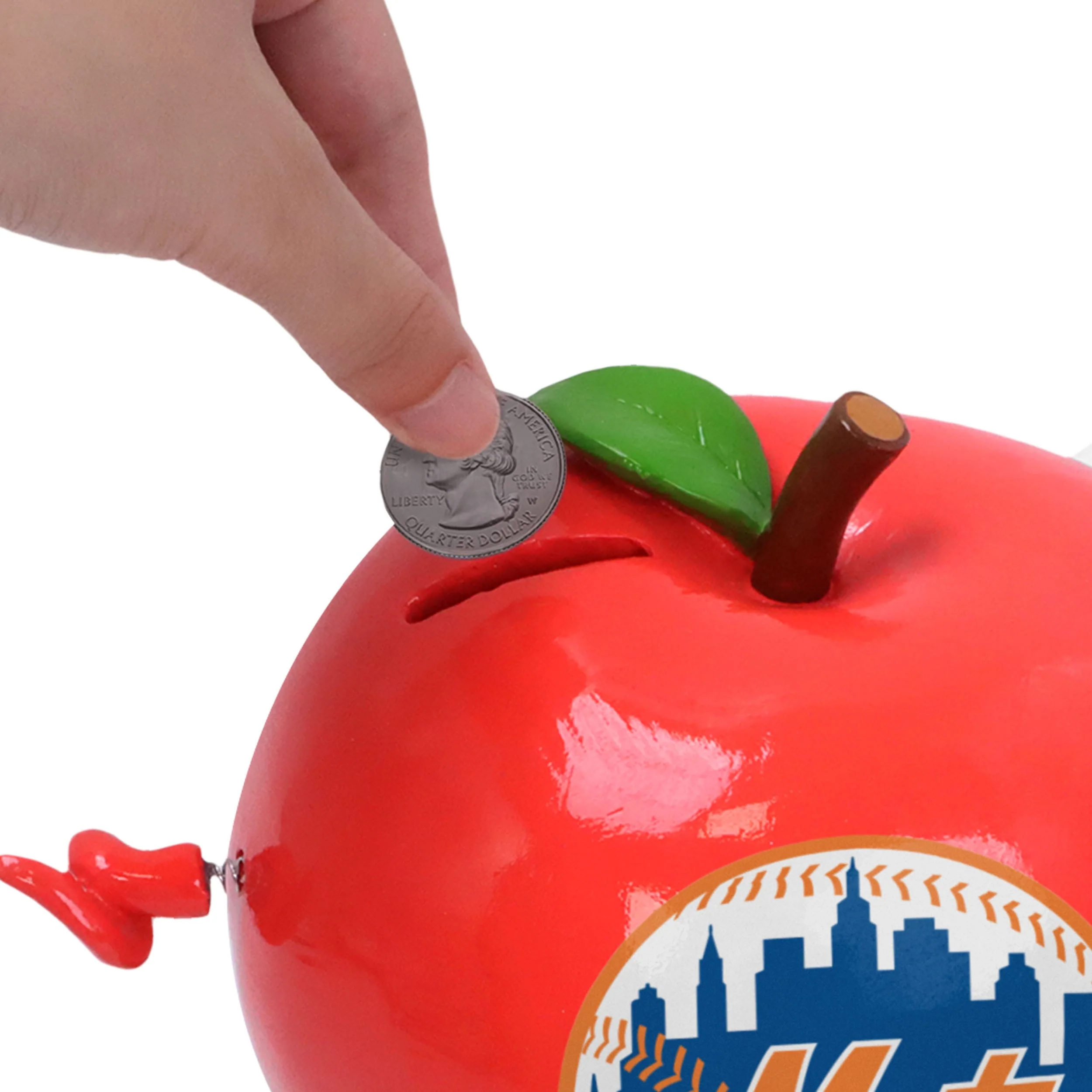 New York Mets Thematic Piggy Bank Bobbletail - Image 2