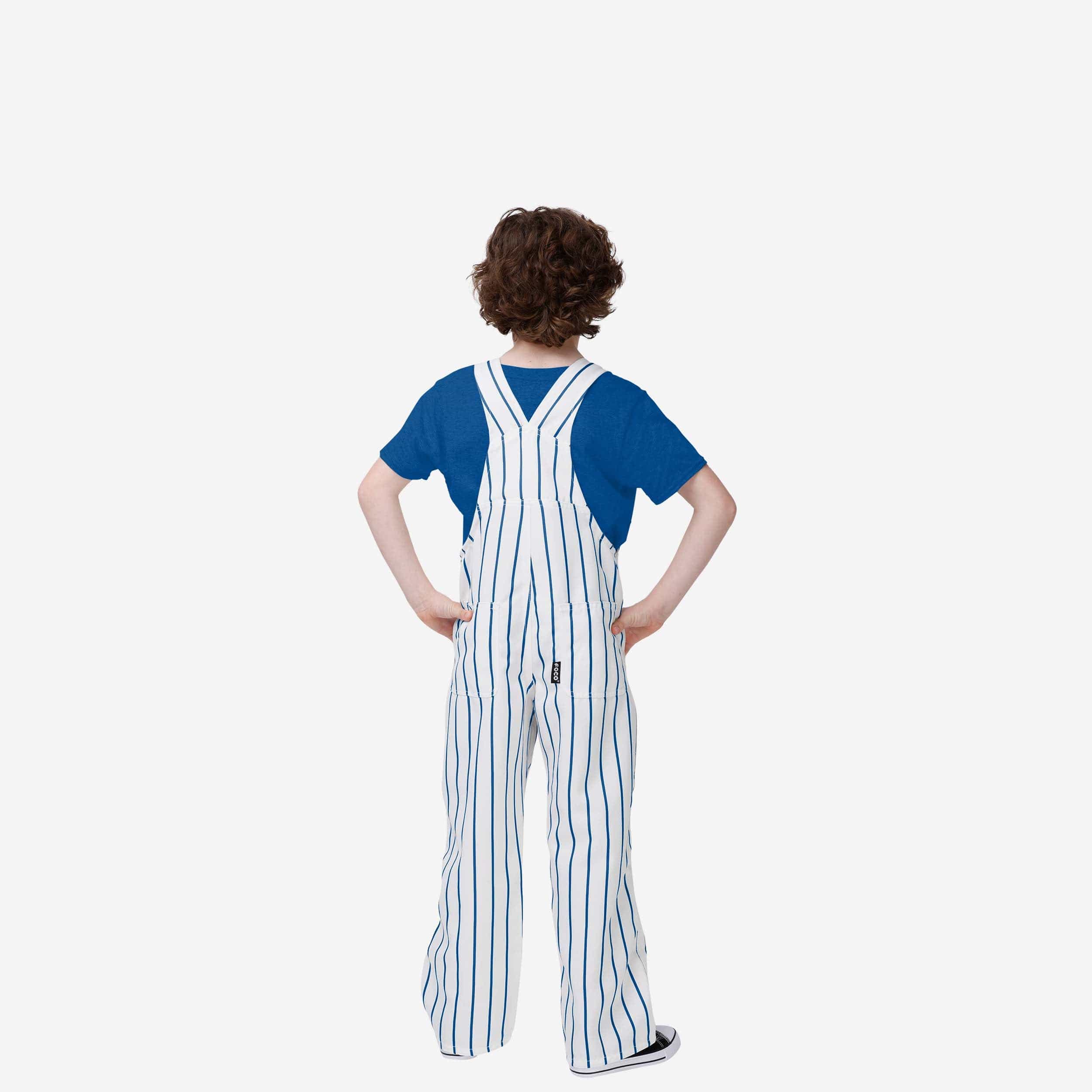New York Mets Youth Pinstripe Bib Overalls - Image 2