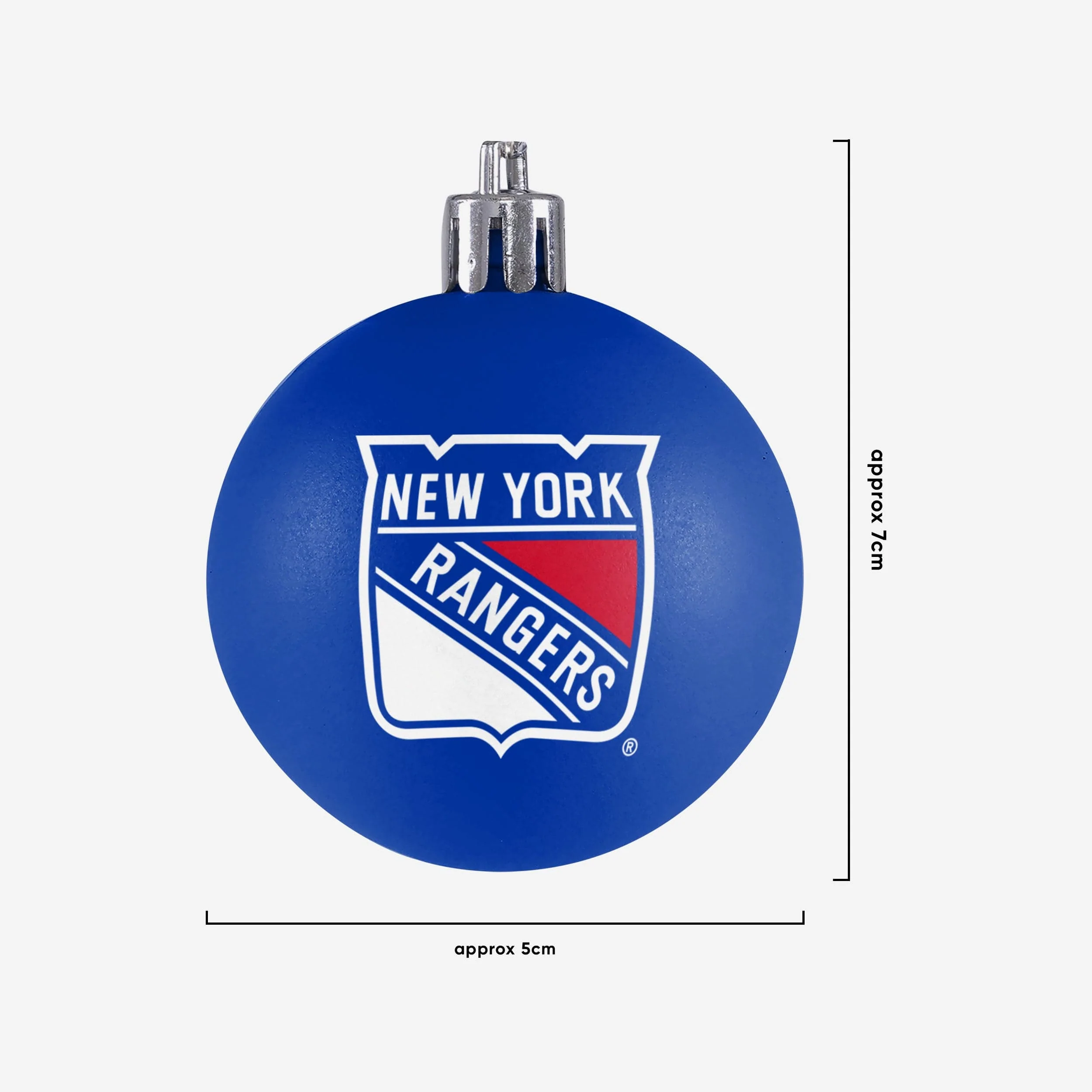New York Rangers 12 Pack Plastic Ball Ornament Set - Image 3