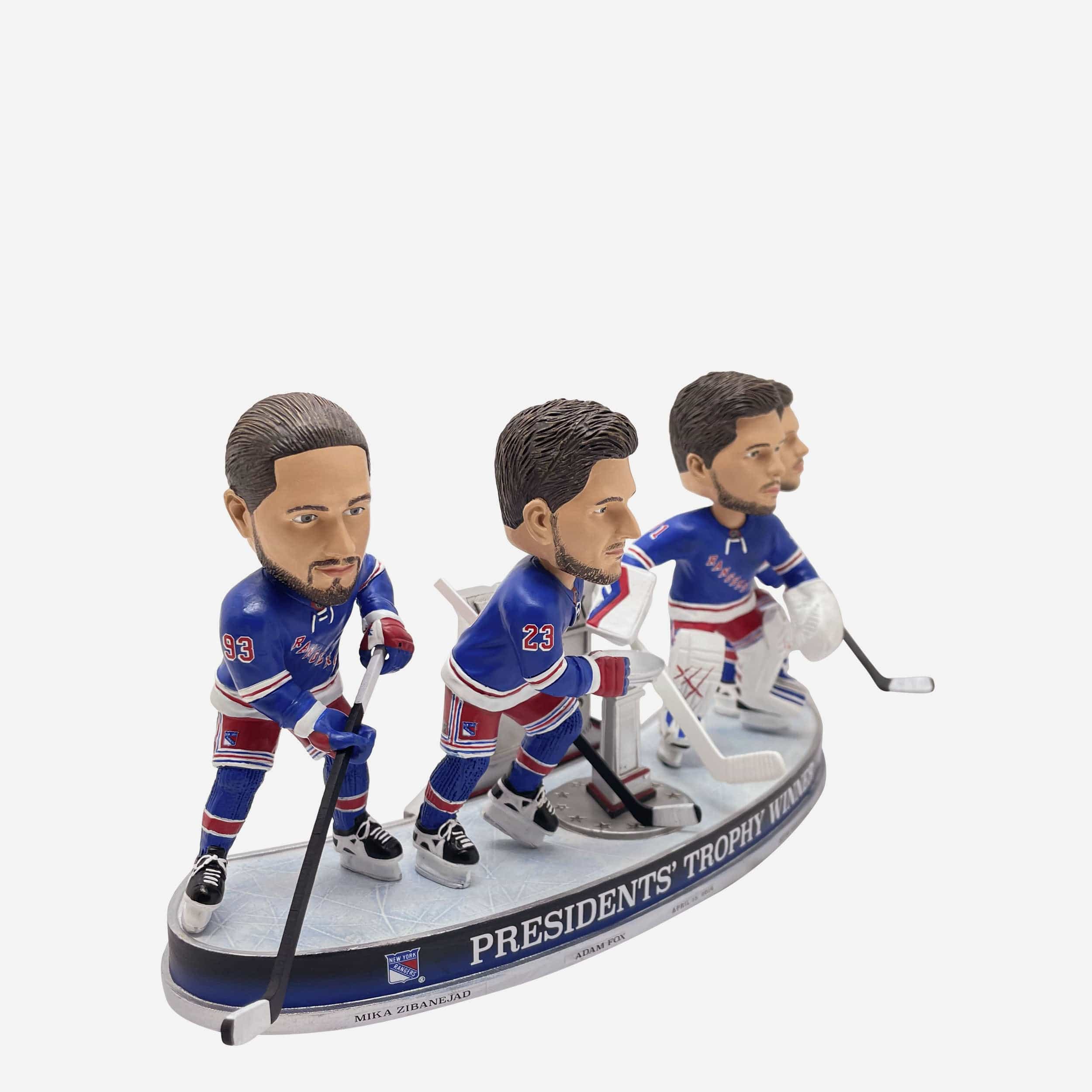 New York Rangers 2024 Presidents Trophy Mini Bobblehead Scene - Image 4