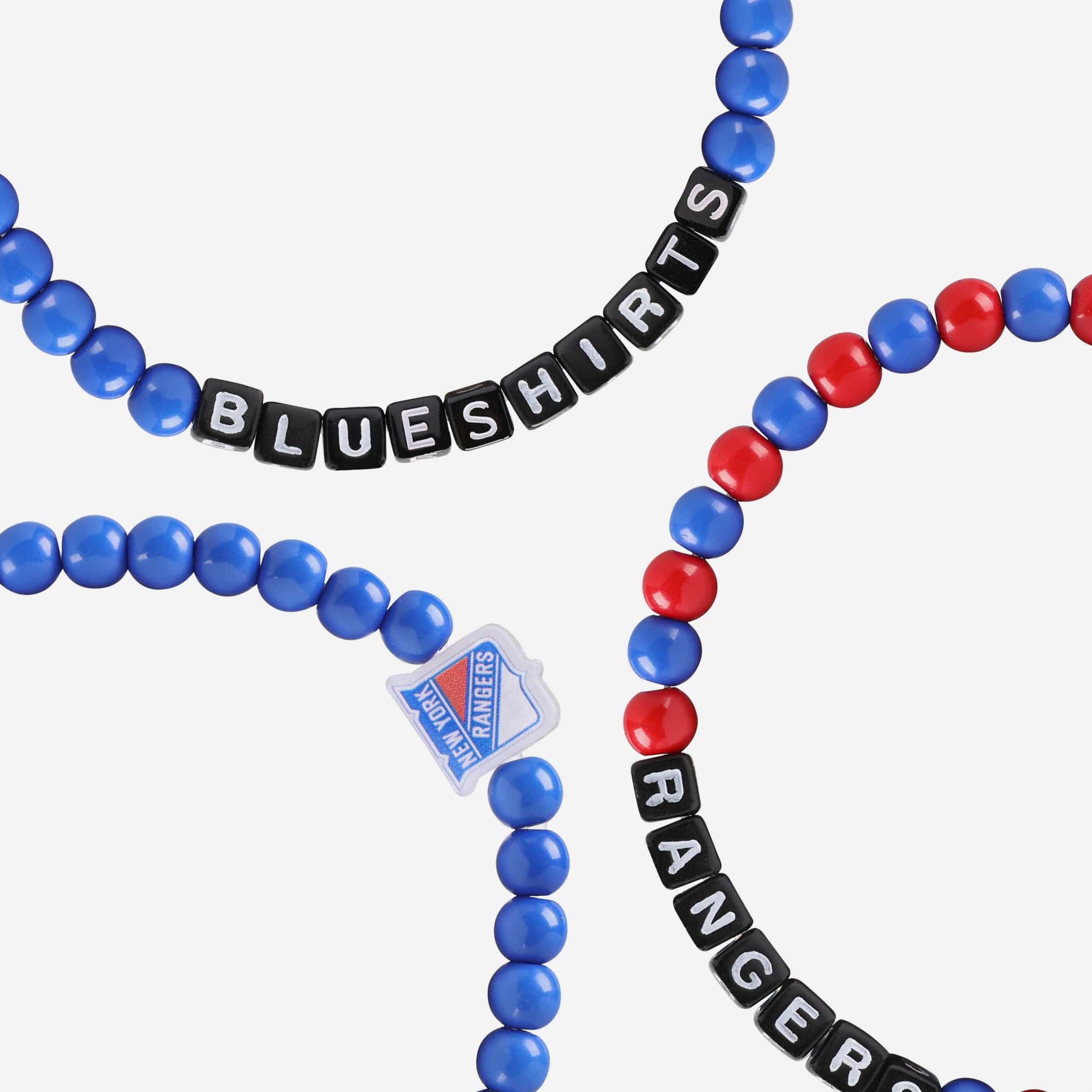 New York Rangers 3 Pack Beaded Friendship Bracelet - Image 2