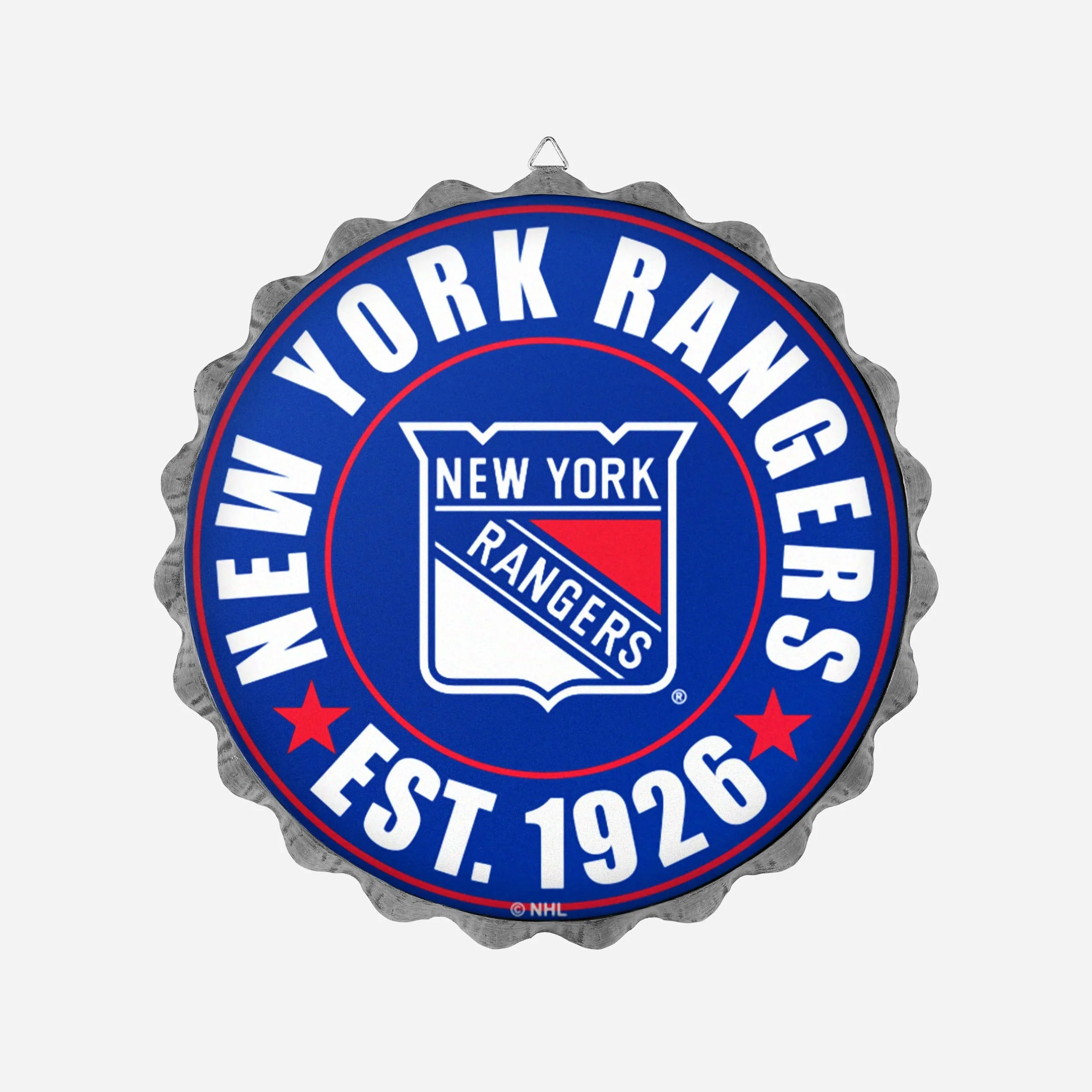 New York Rangers Bottle Cap Wall Sign