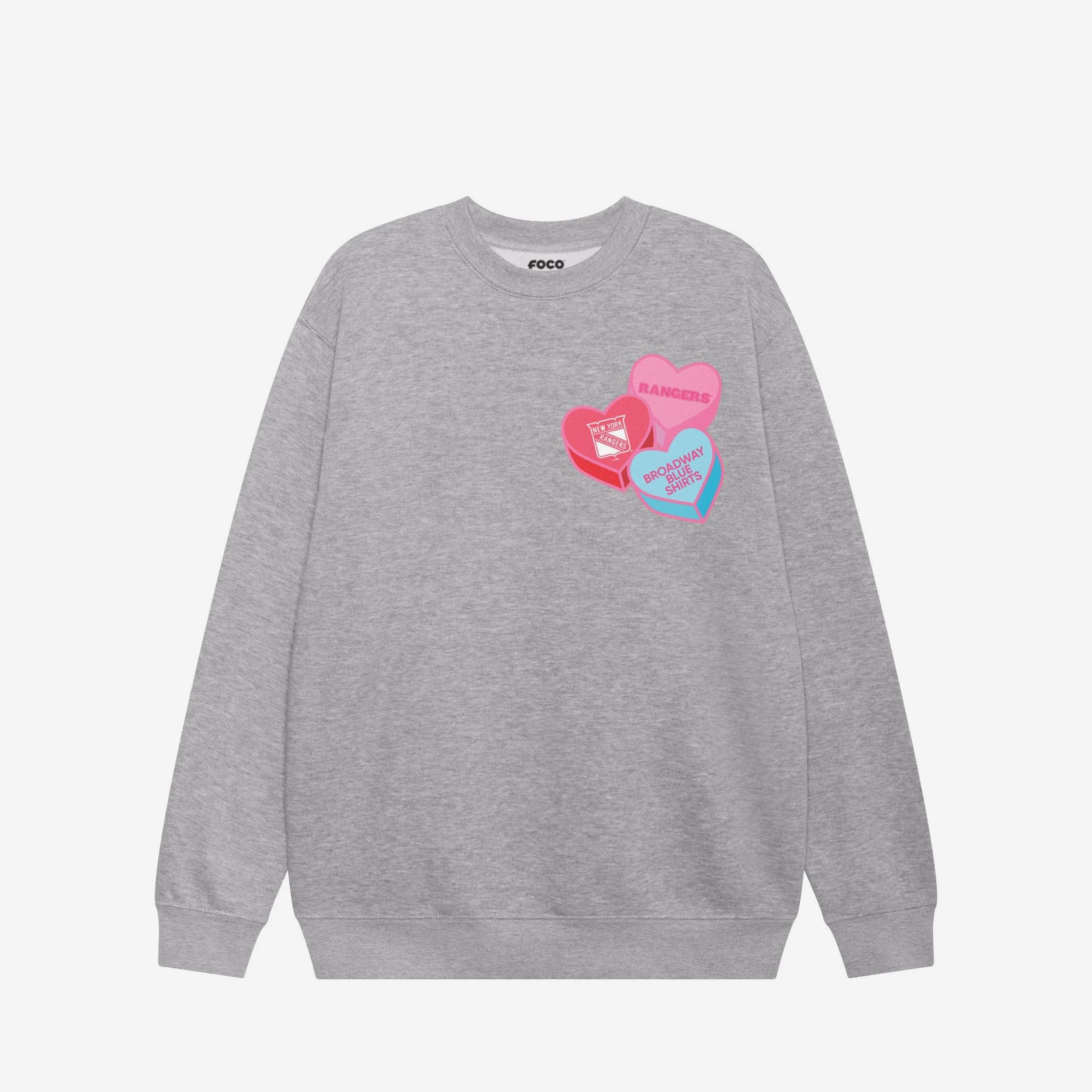 New York Rangers Candy Heart Crew Neck Sweatshirt - Image 3