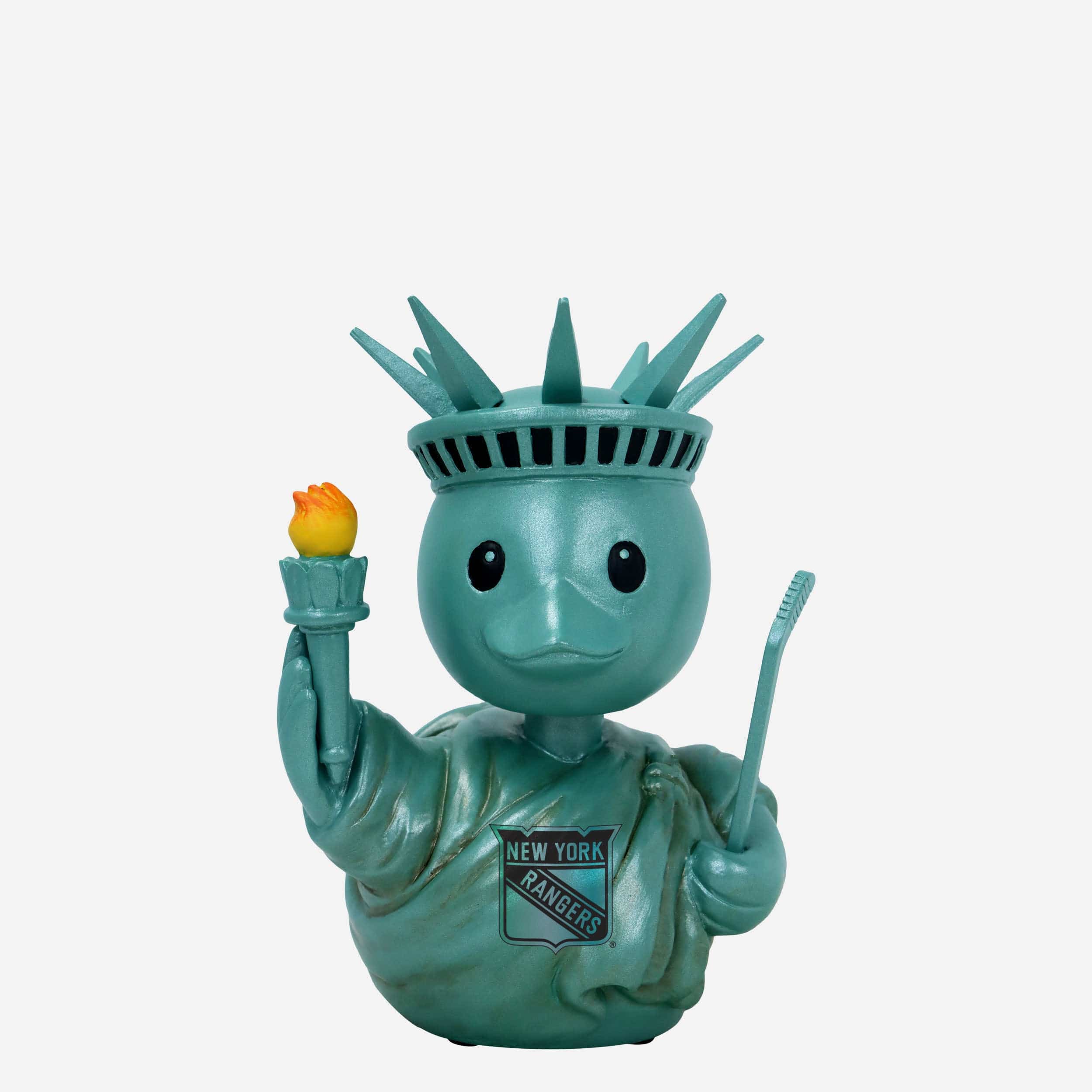 New York Rangers Superfan Bobble Duck Mini Bobblehead